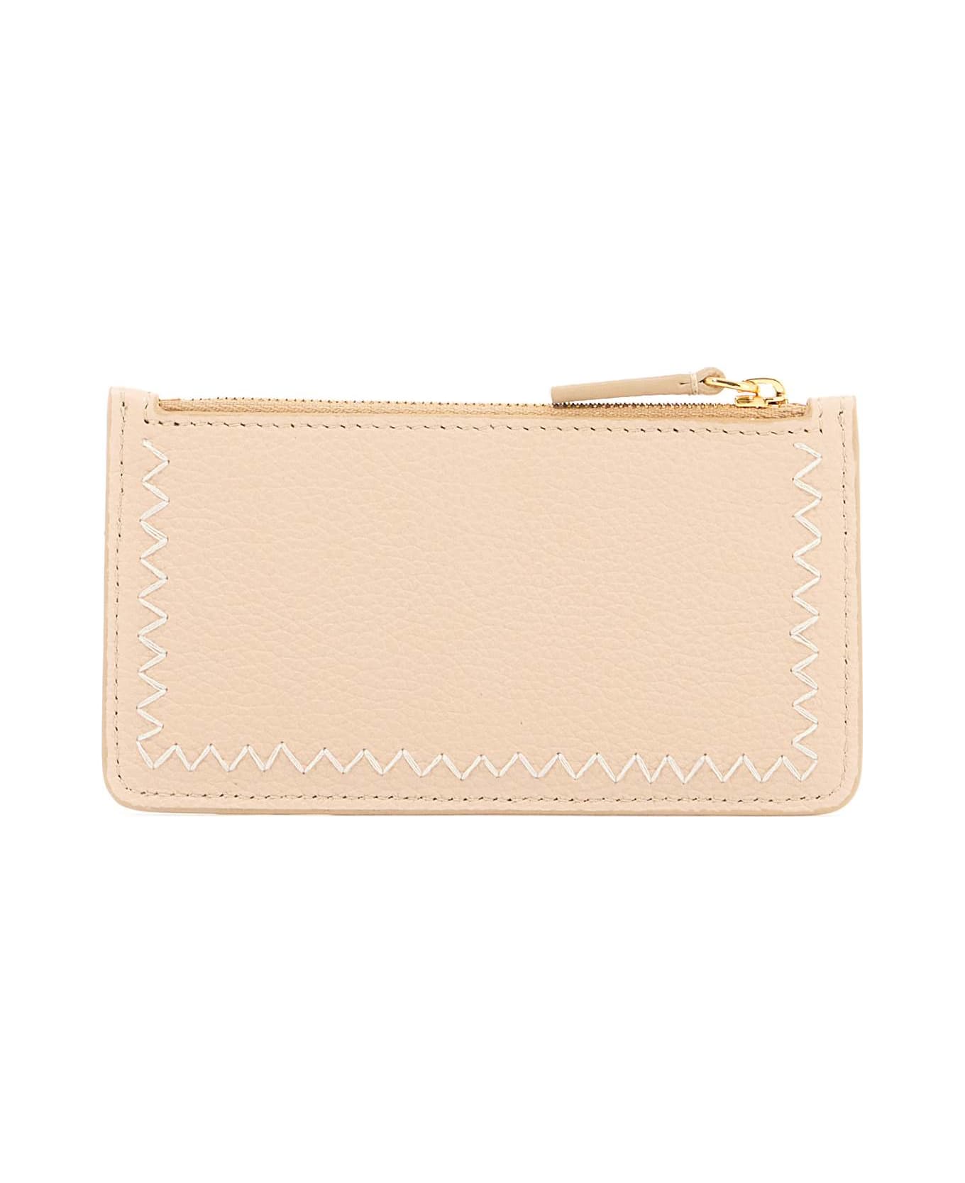 Marni Embroidered Card Holder - SOFT BEIGE (Beige)