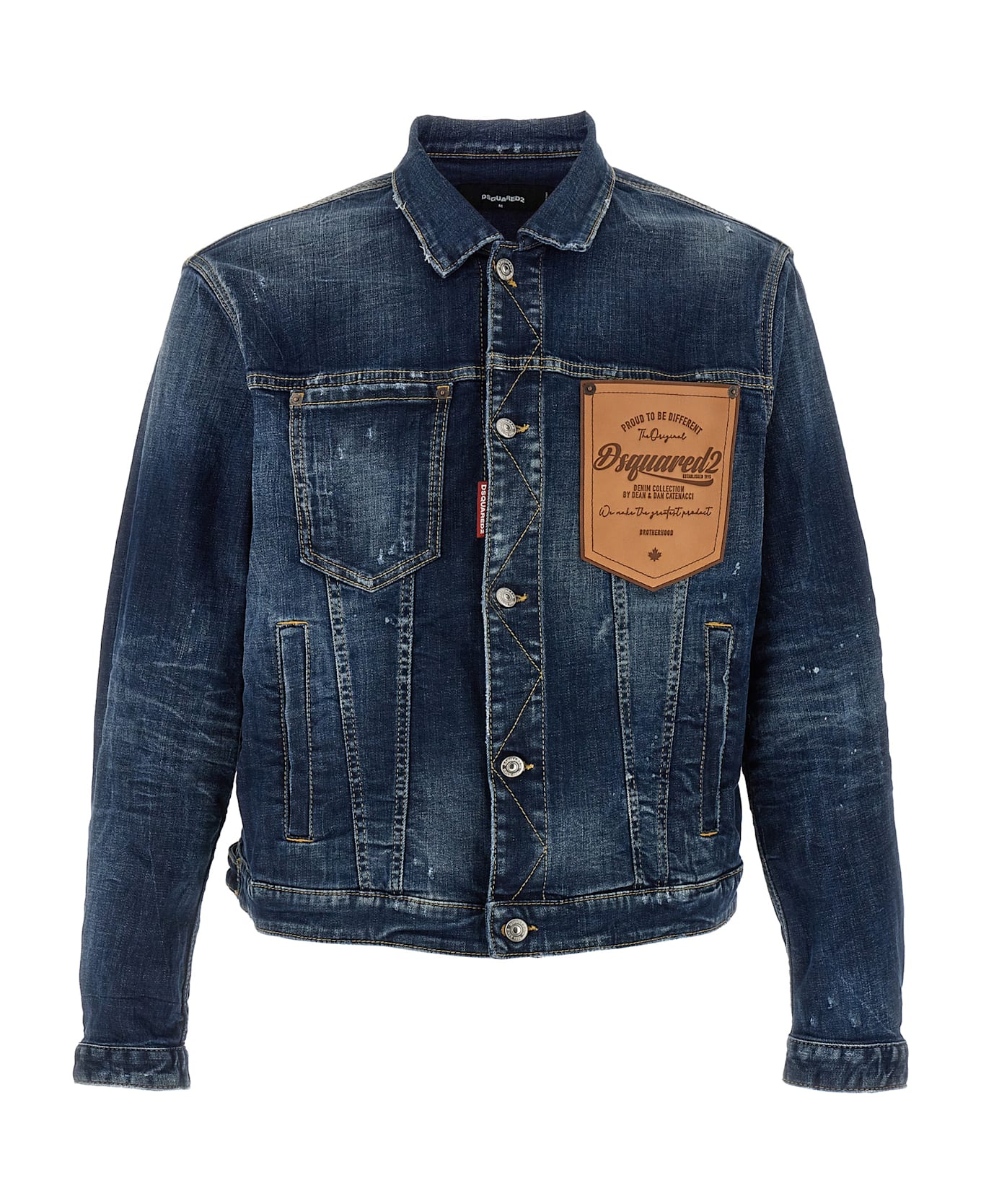Dsquared2 'dark Perfect Wash Over' Jacket - Blue