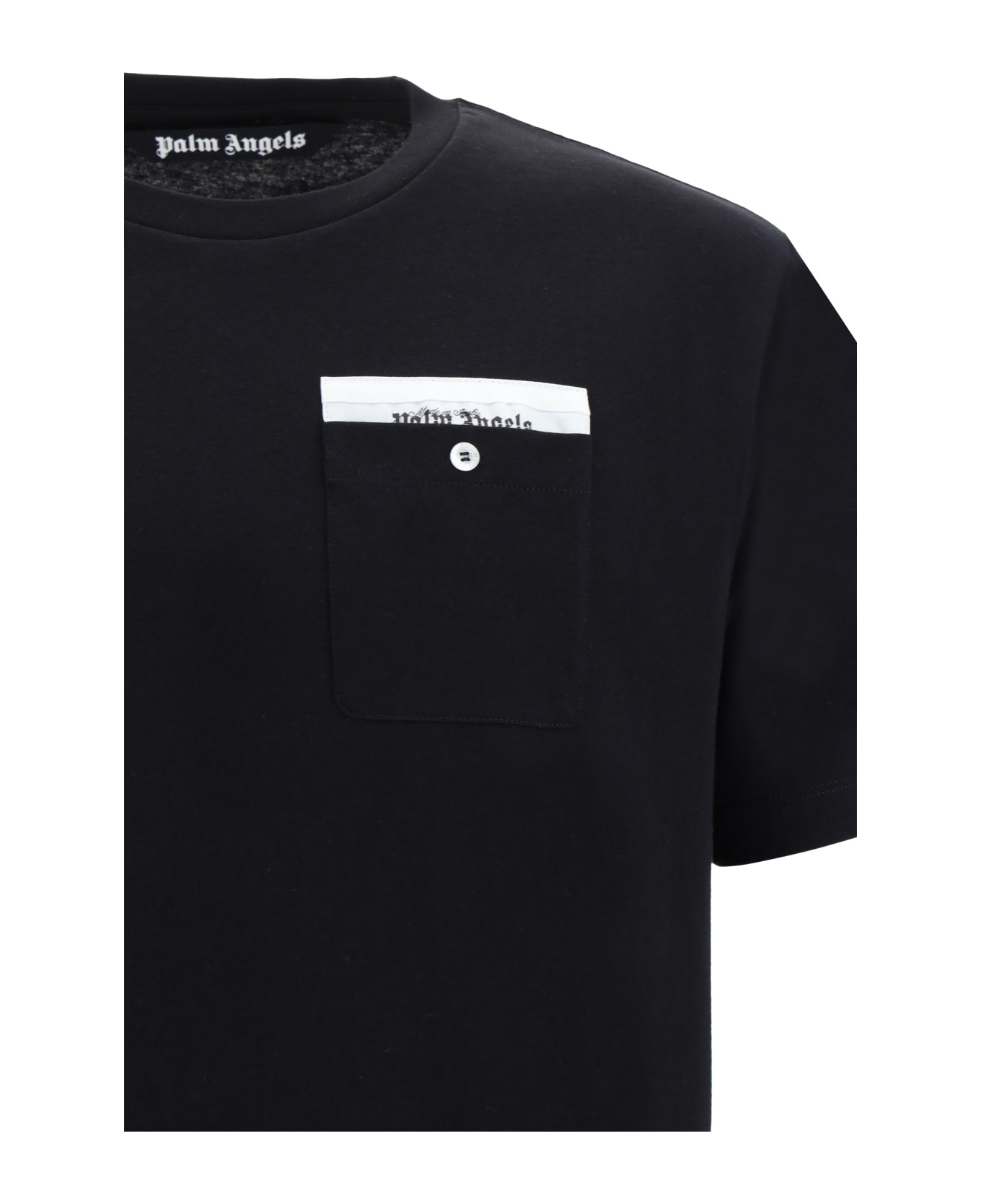 Palm Angels Sartorial Tape Pocket T-shirt - Black Off