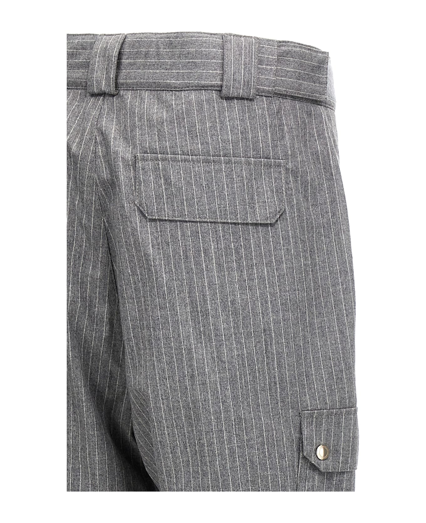 Brunello Cucinelli Pinstripe Pants - Gray