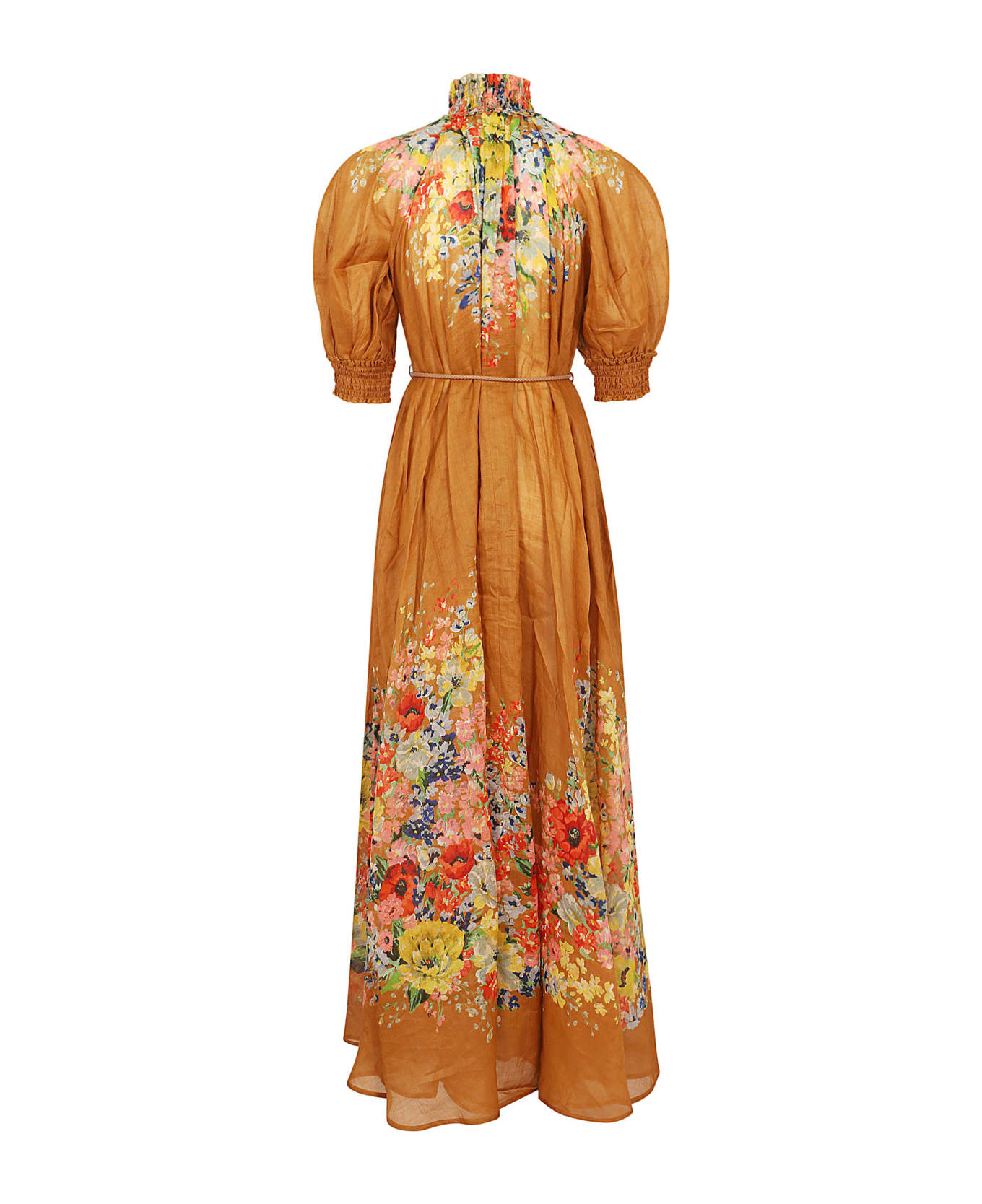 Zimmermann Alight Swing Maxi Dress - Tafl Tan Floral ワンピース＆ドレス