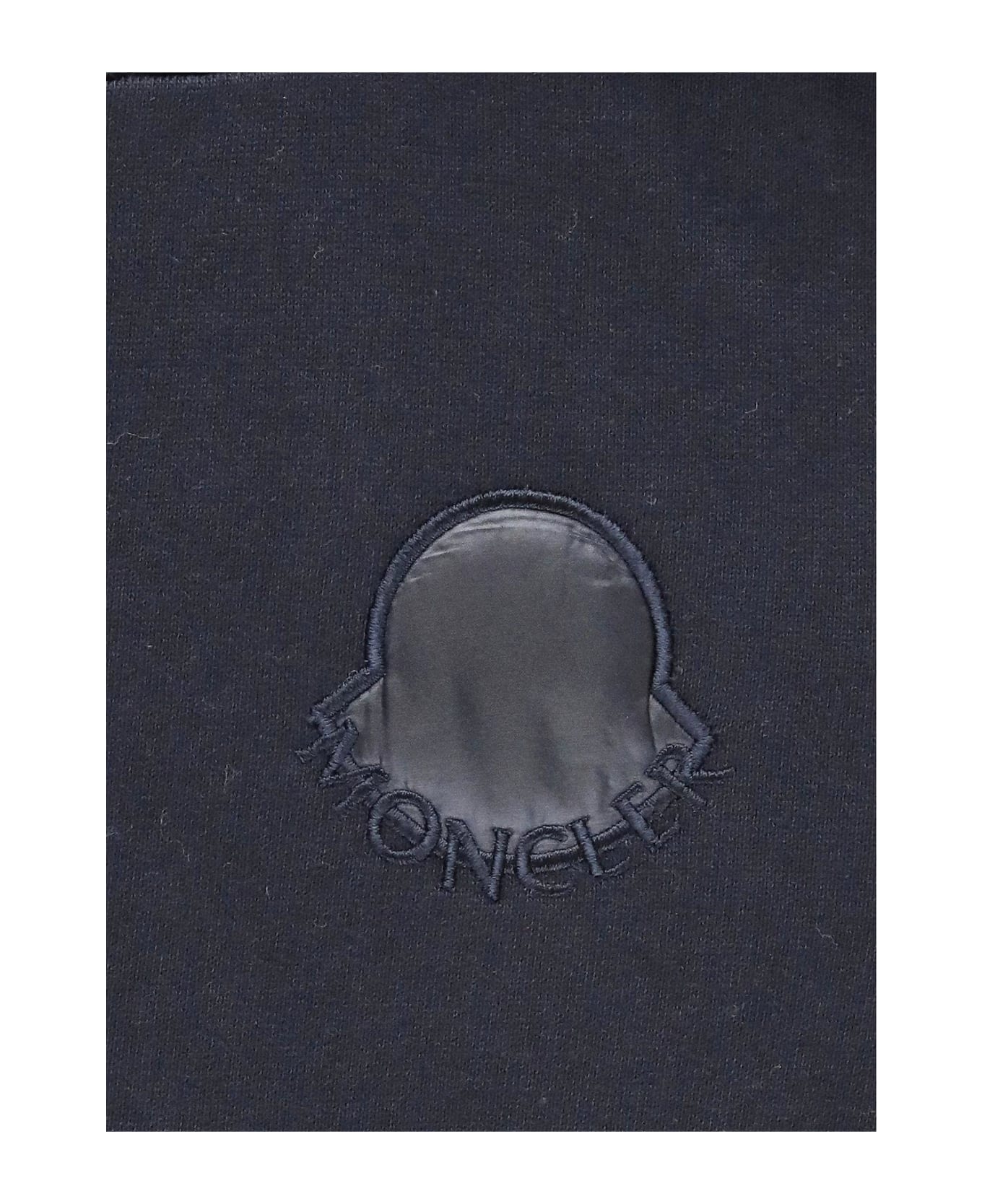 Moncler Logo Embroidered Long-sleeved Dress