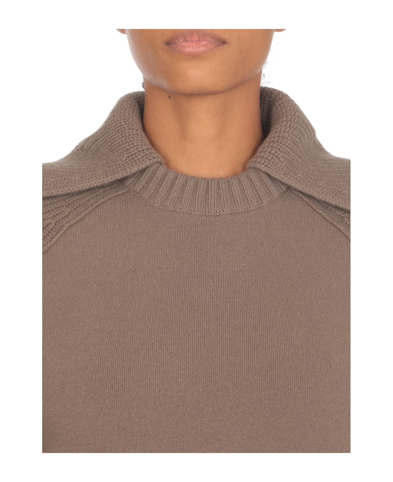 Lanvin Virgin Wool And Cashmere Sweater - Brown