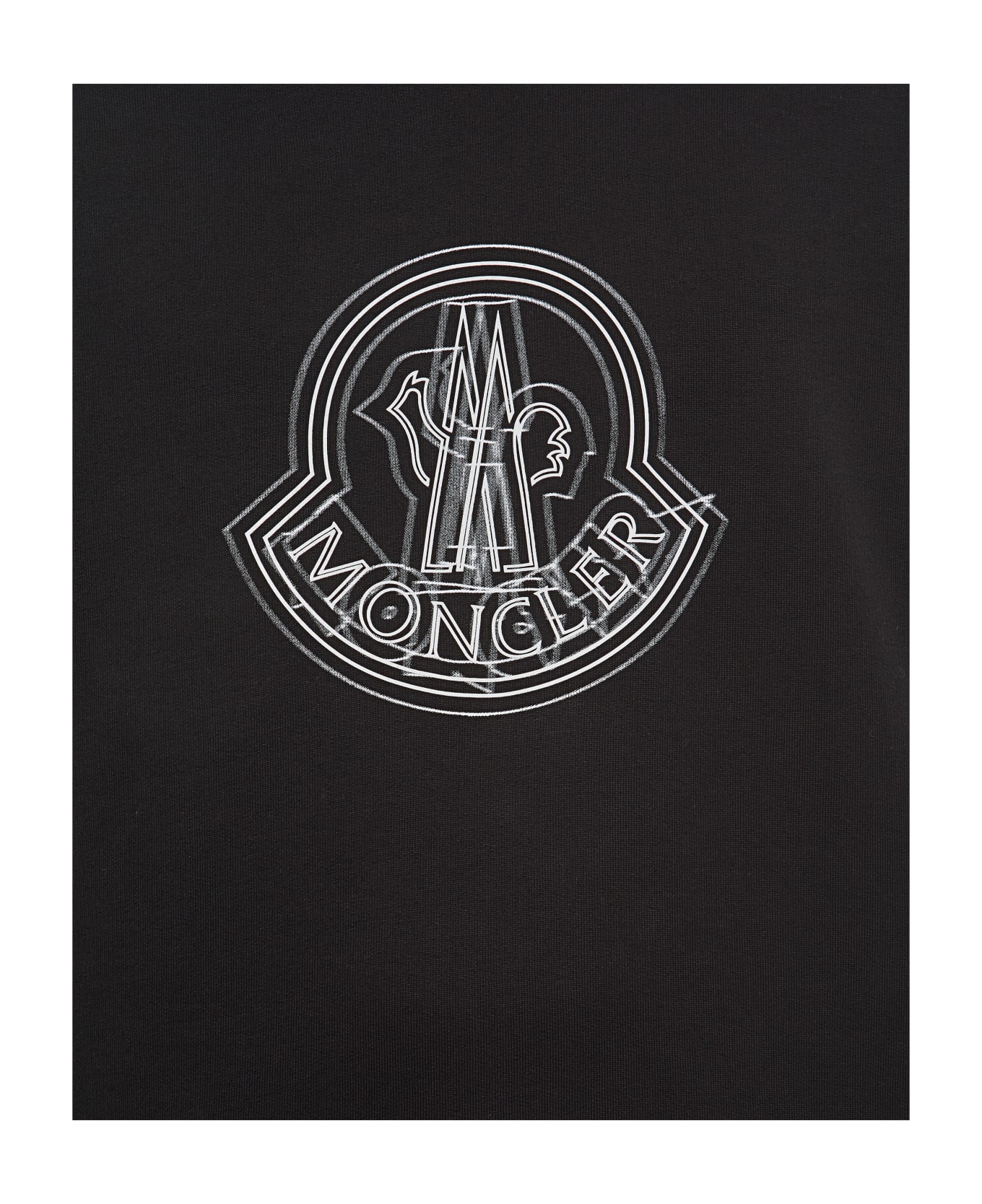 Moncler Hoodie Sweater - Black