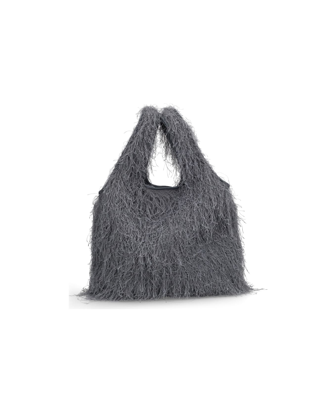 Dries Van Noten Fringed Tote Bag - GREY