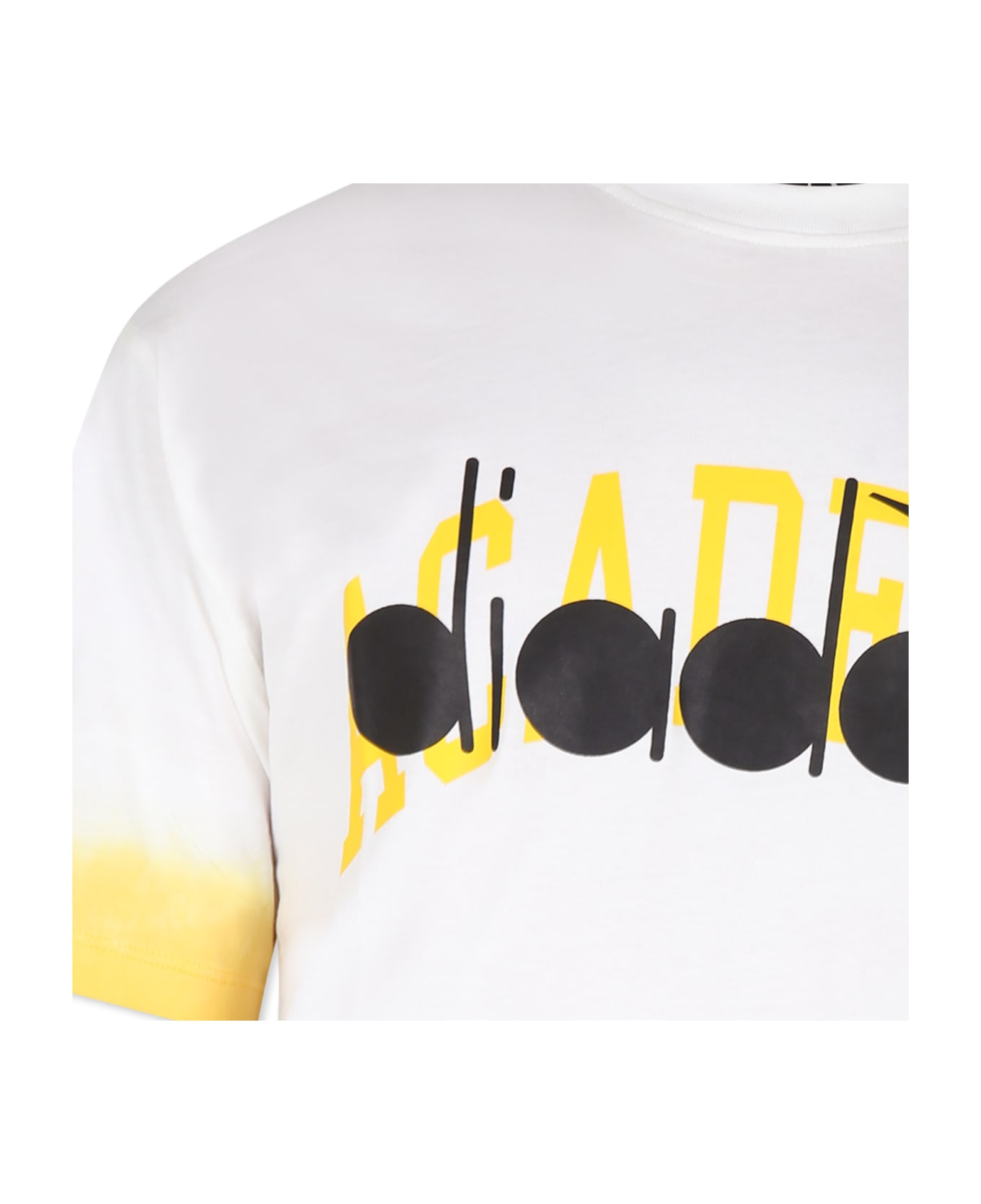 Diadora White T-shirt For Boy With Logo - White