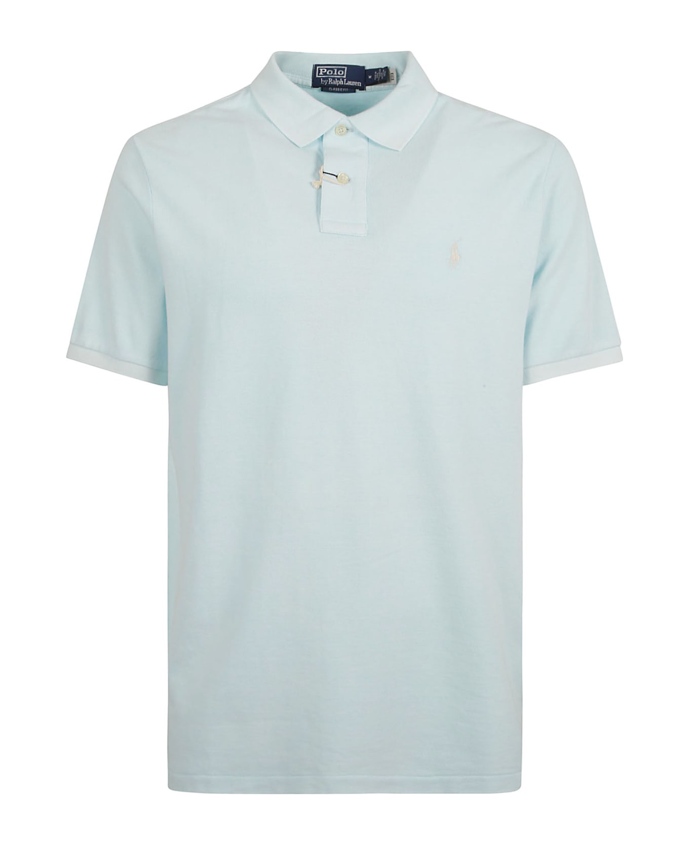 Ralph Lauren Logo Embroidered Polo Shirt - Sky シャツ