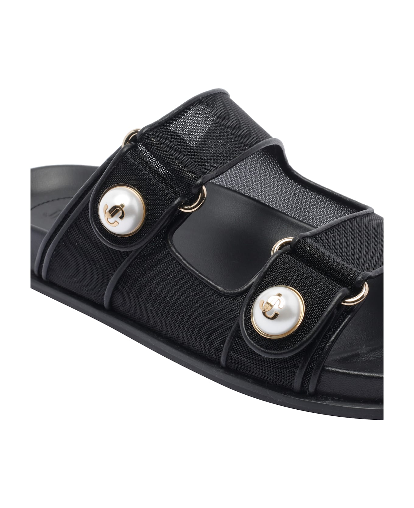 Jimmy Choo Fayence Sandals - Black