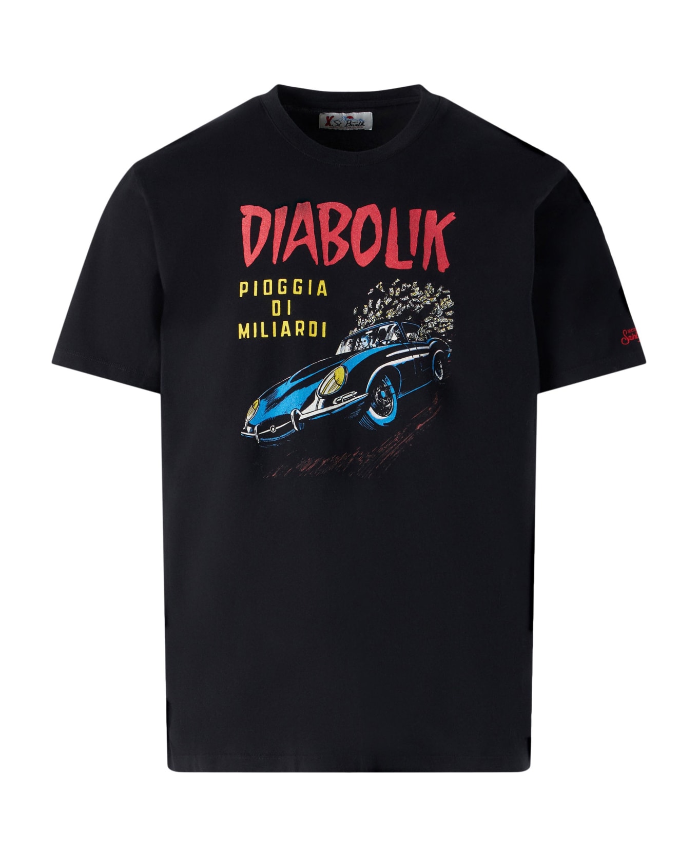 MC2 Saint Barth T-shirt Warm Cotton With Diabolik Print | Diabolik Special Edition - BLACK