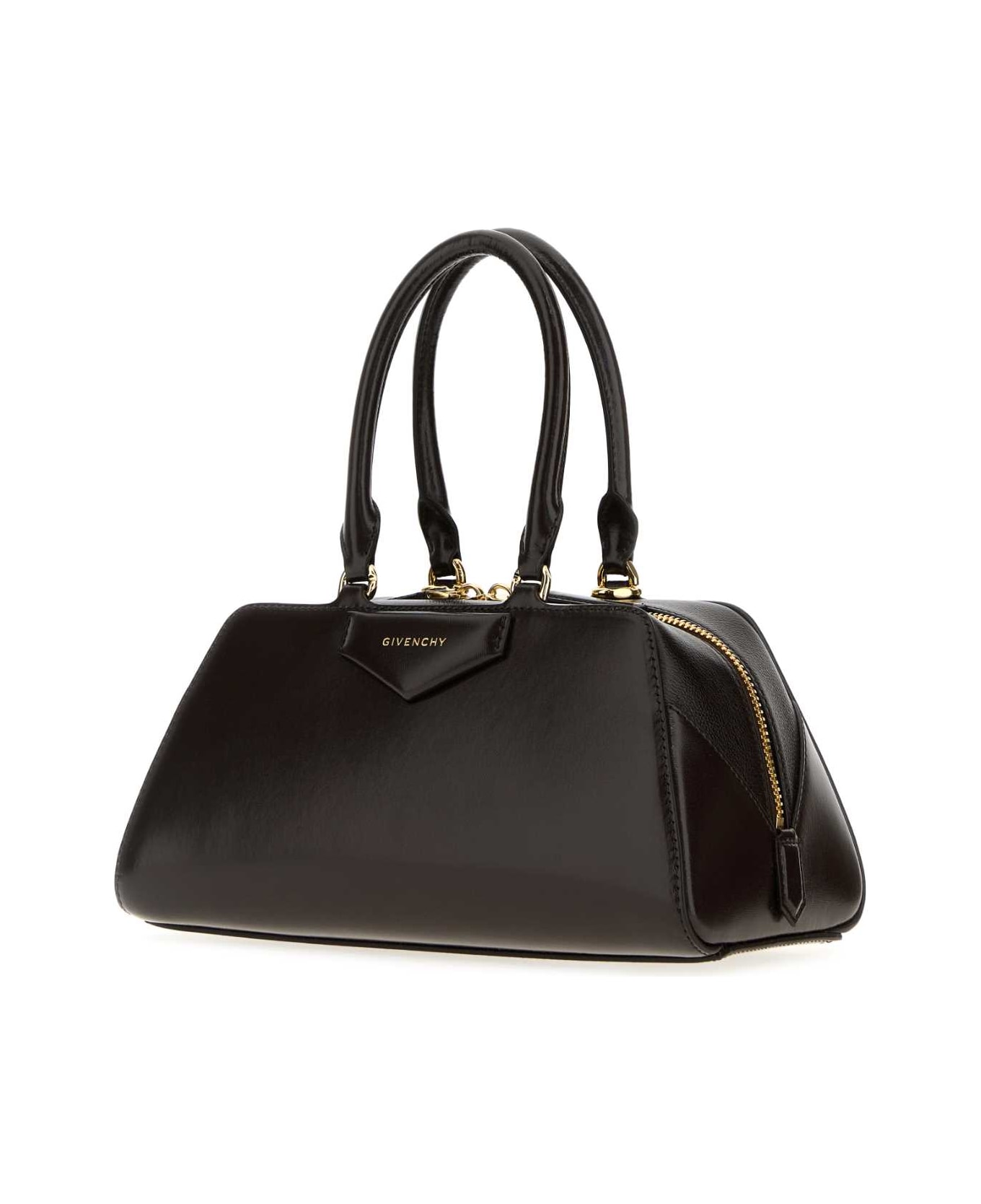 Givenchy Chocolate Leather Small Antigona Handbag - CHOCOLATE