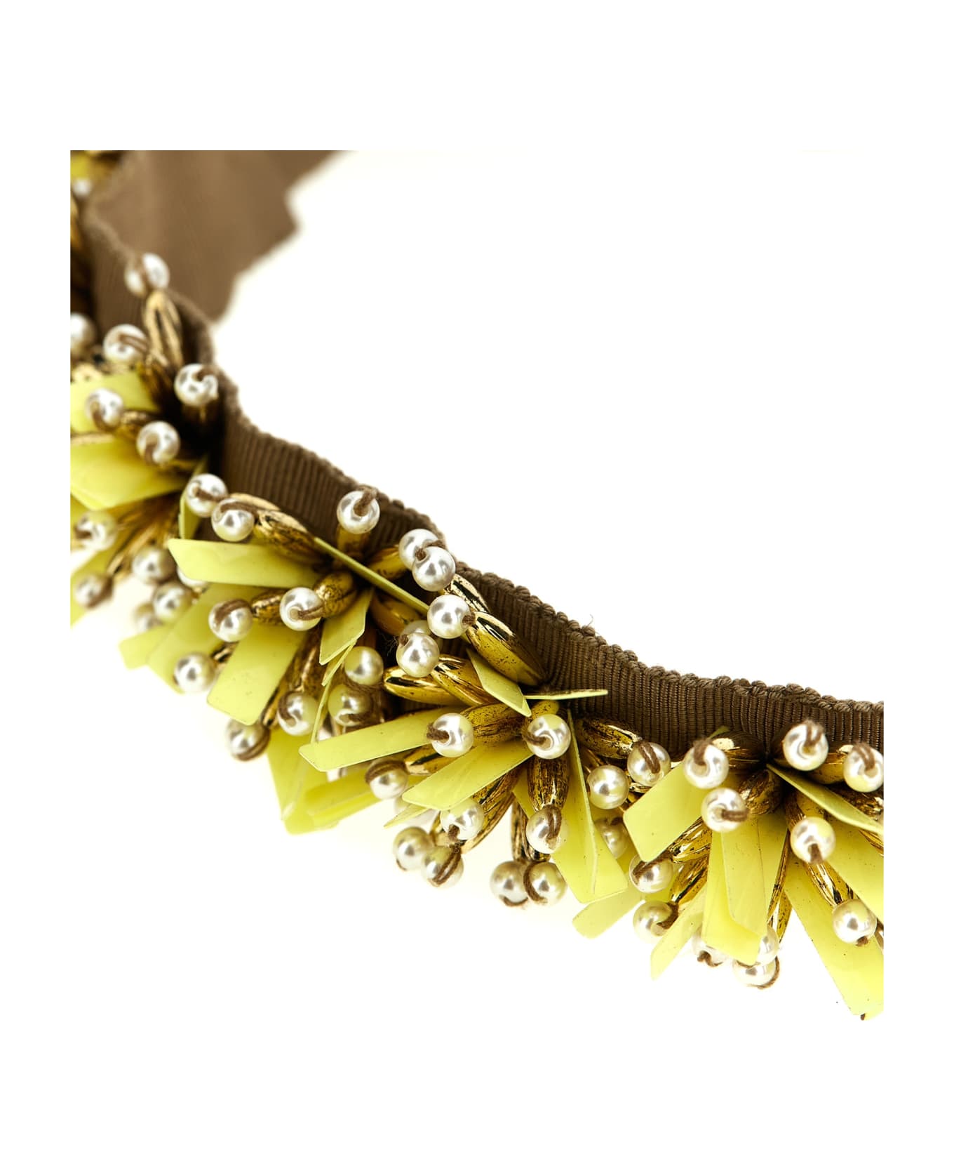Dries Van Noten 'glitch' Necklace - Yellow