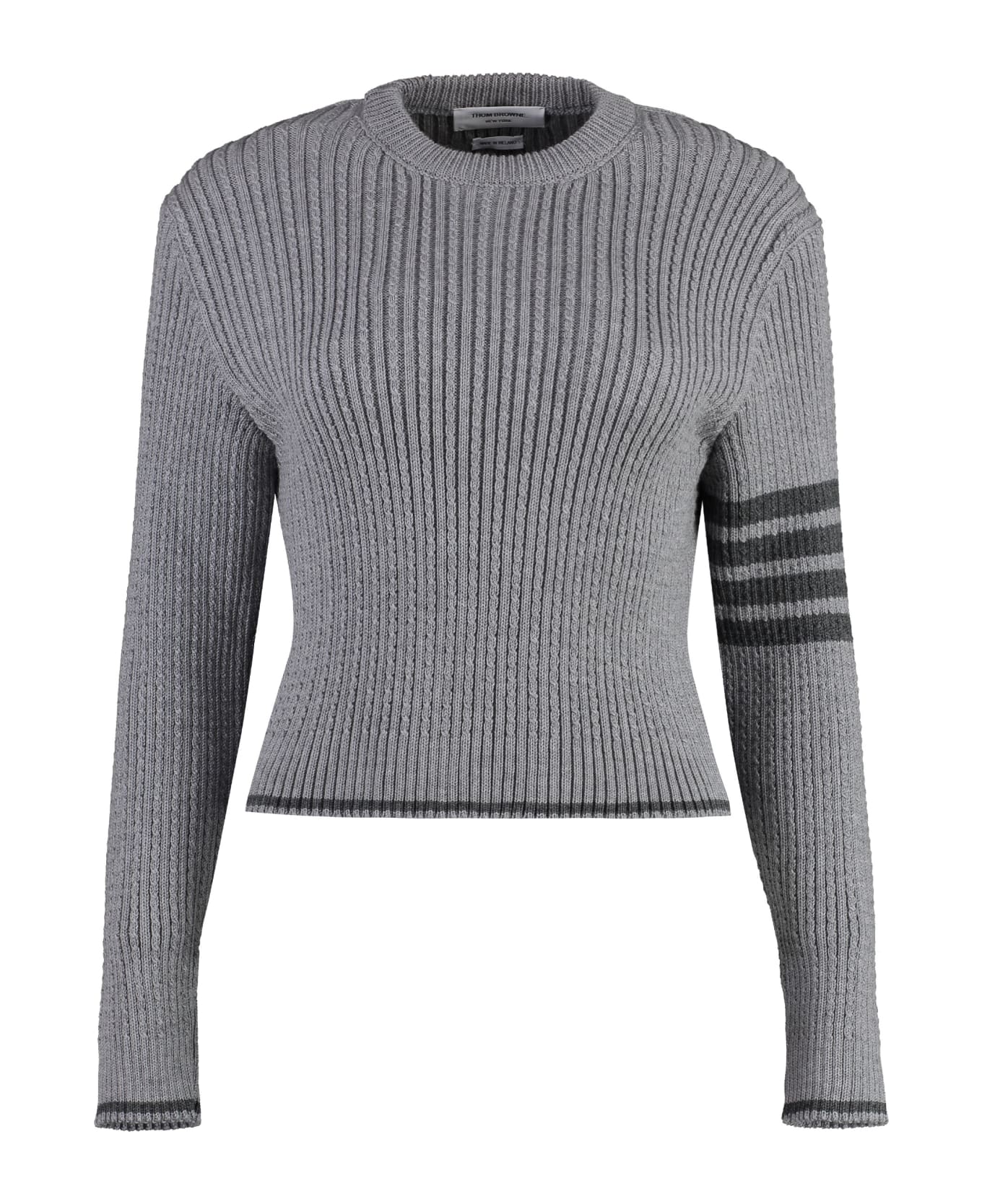 Thom Browne Virgin Wool Sweater - grey