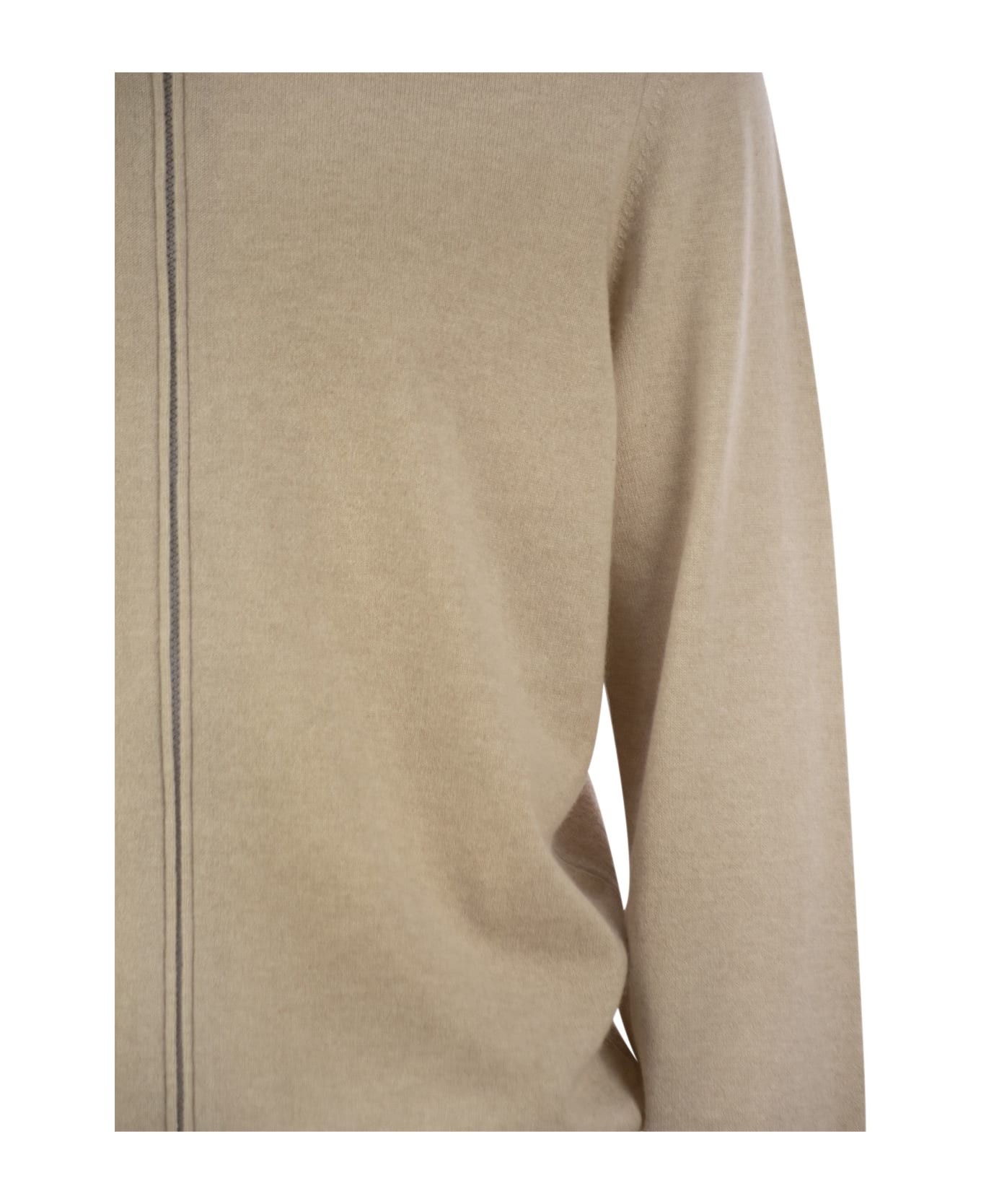 Brunello Cucinelli Cardigan Zip Avena - Oat