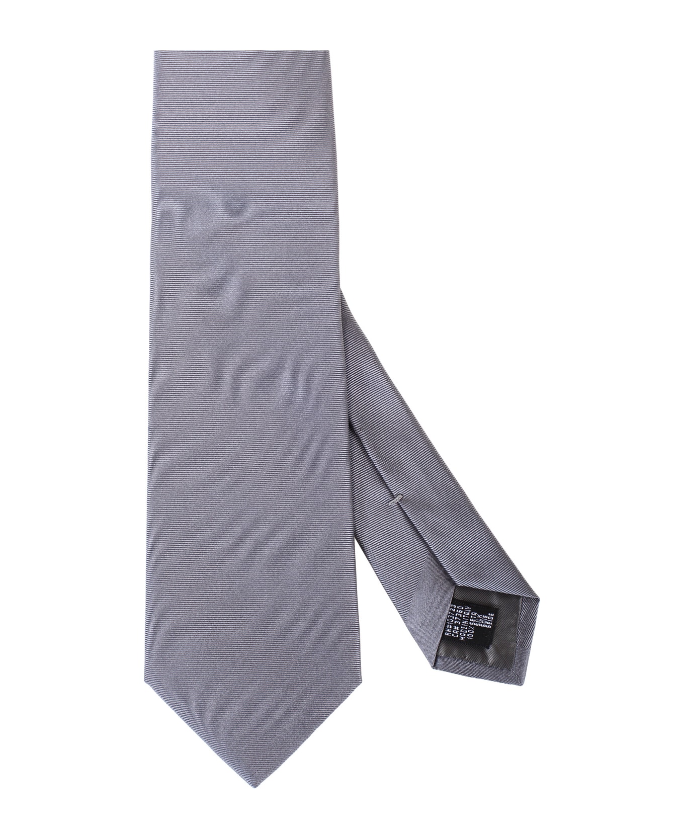 Emporio Armani Pure Silk Tie - Grey