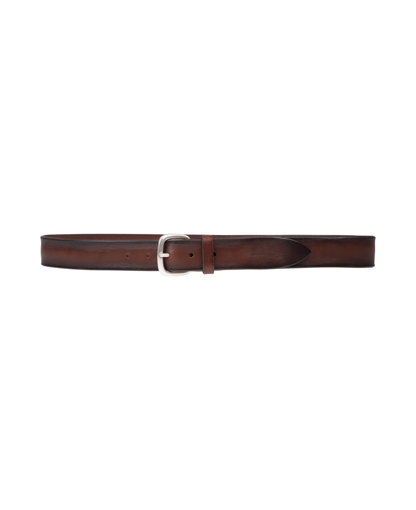 Orciani Bull Soft Belt In Brown Leather - Brown