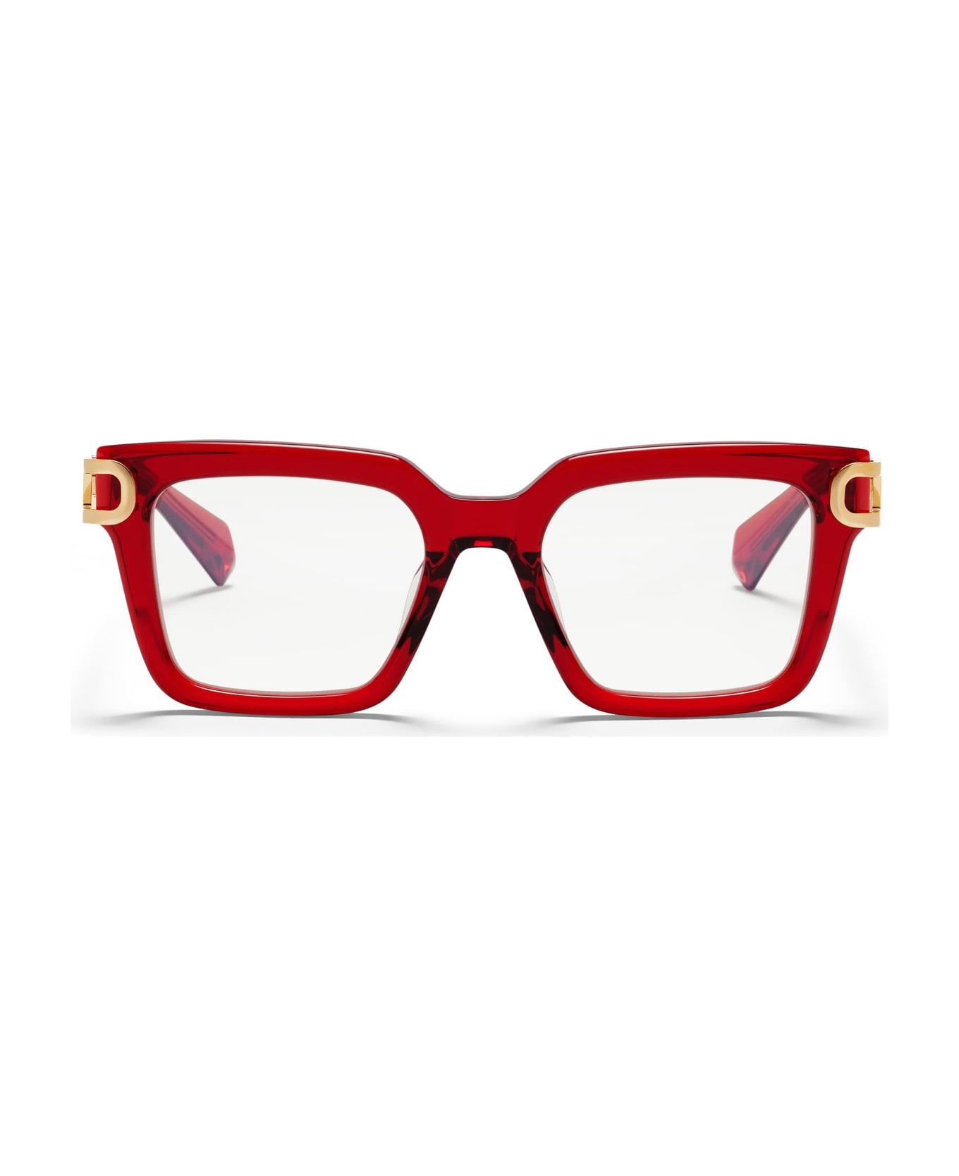 Valentino Eyewear V-side - Crystal Red / Gold Glasses - red
