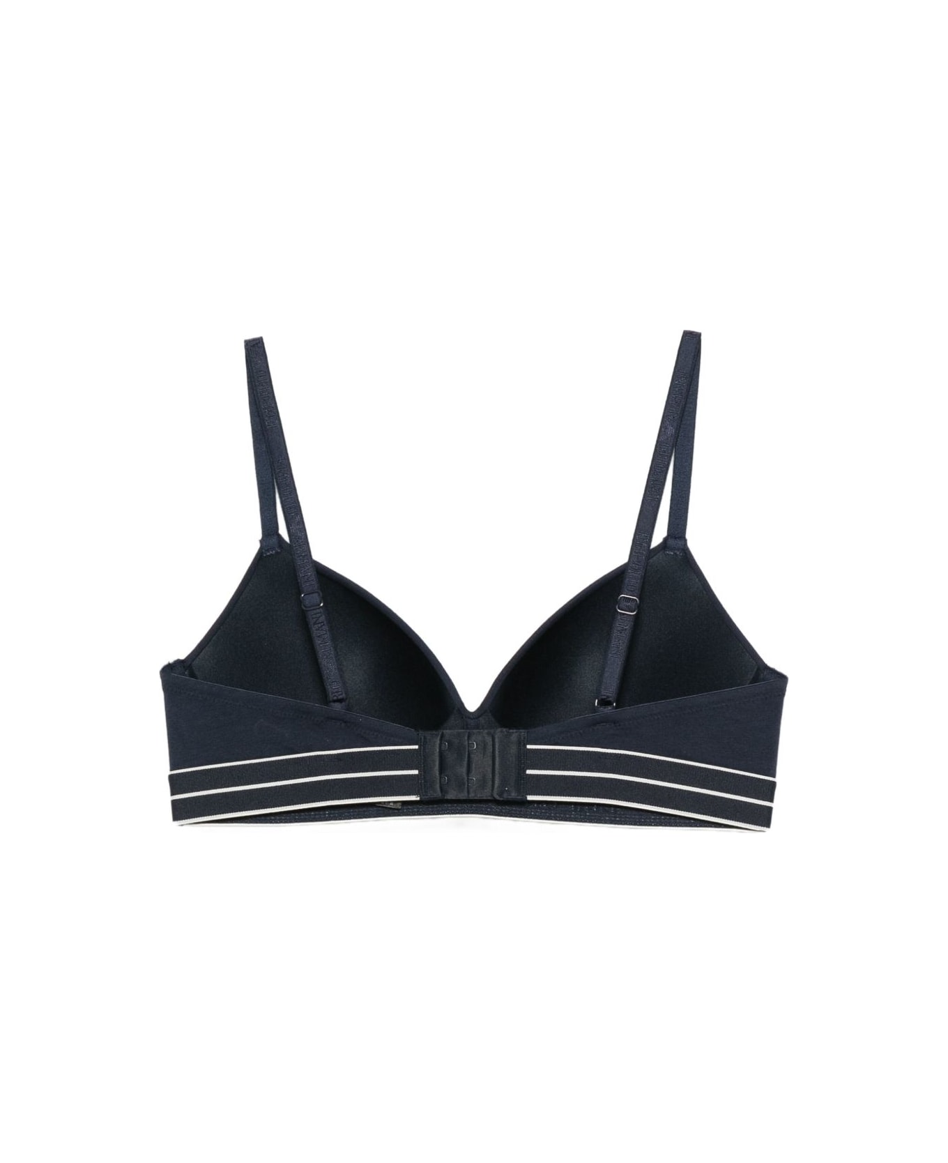 Emporio Armani Logo Padded Bra - Blue