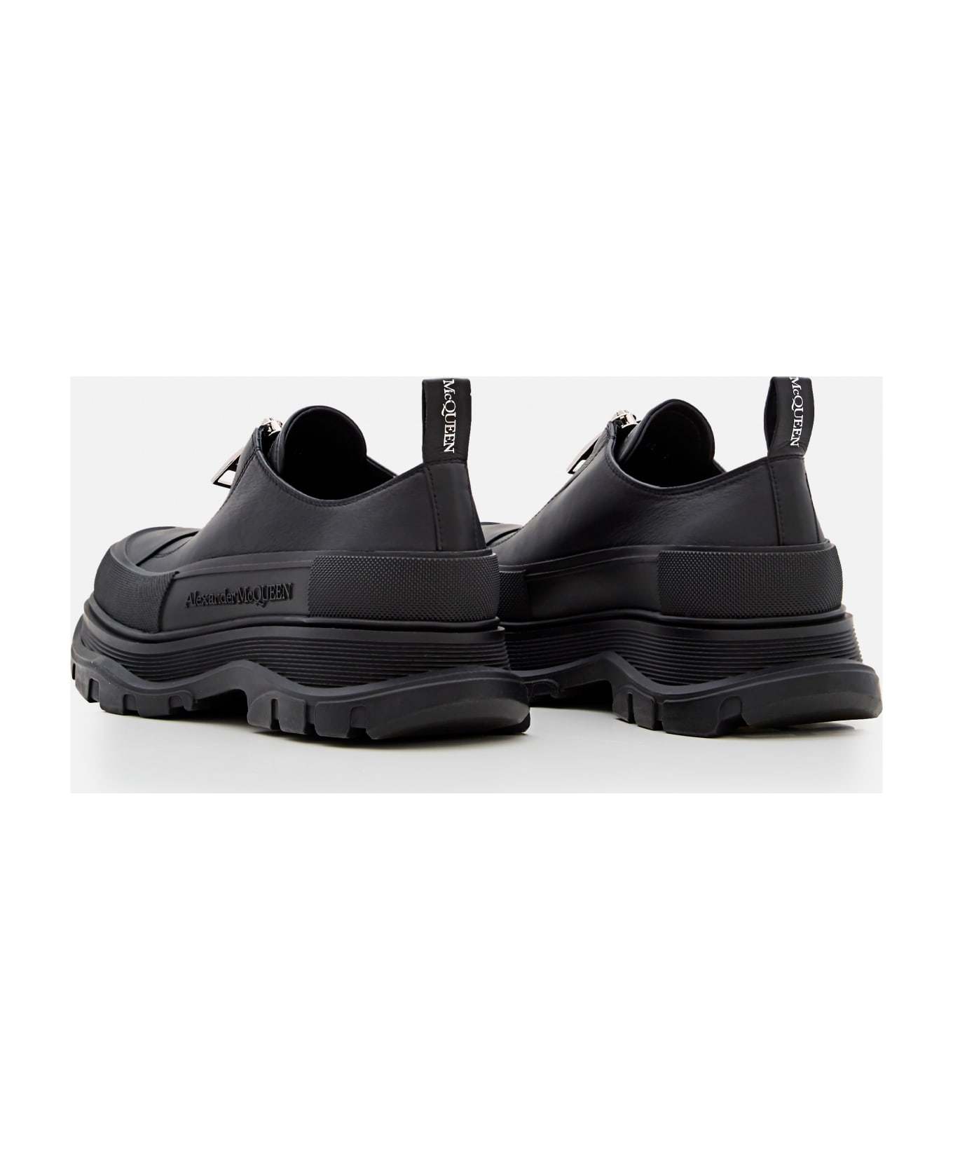 Alexander McQueen Thread Rubber Sole Sneakers - Black
