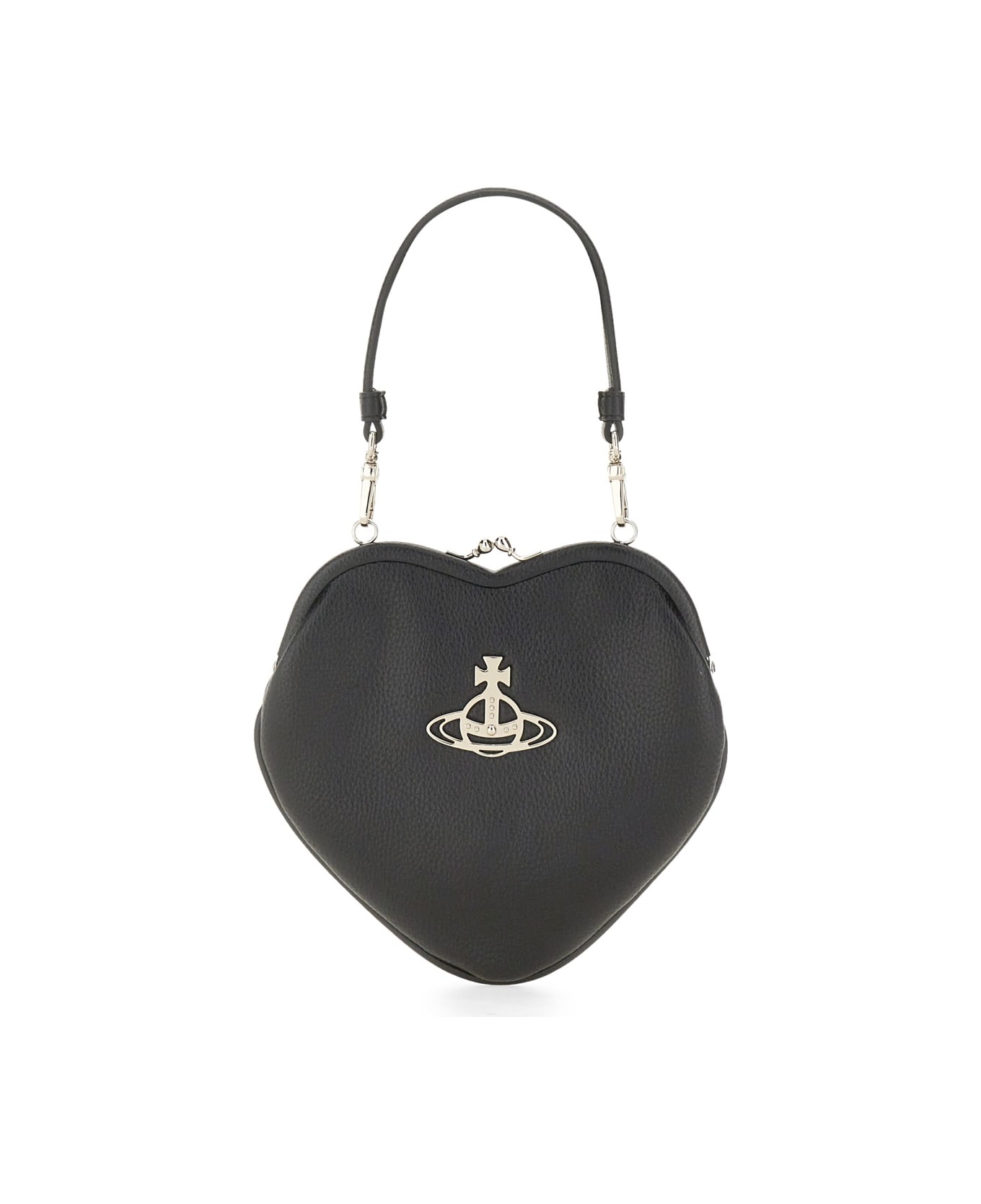 Vivienne Westwood "belle" Heart Frame Bag - BLACK