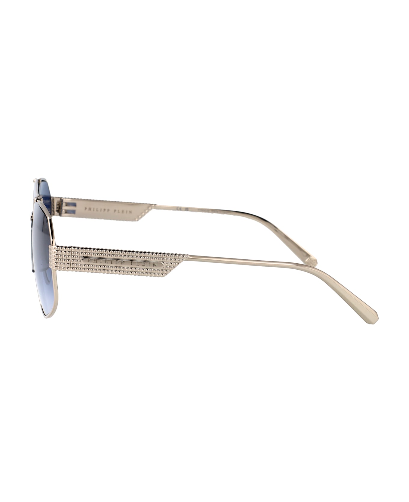 Philipp Plein Plein Rock Superhero Sunglasses - SILVER BLUE