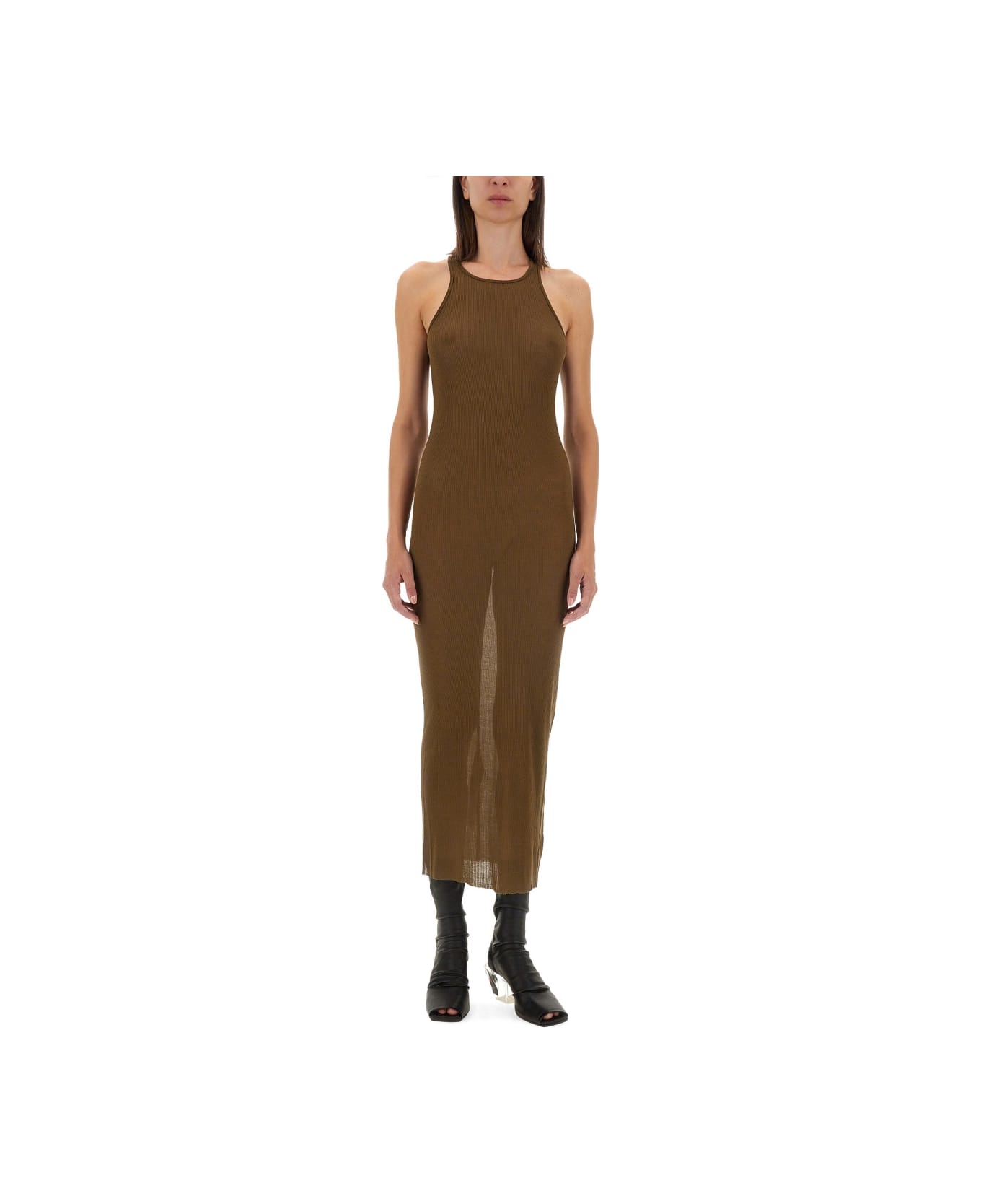 Rick Owens Tank Dress - BROWN