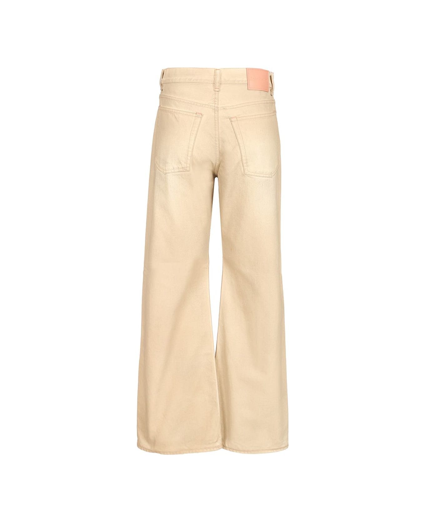 Acne Studios Wide Leg Jeans - Beige