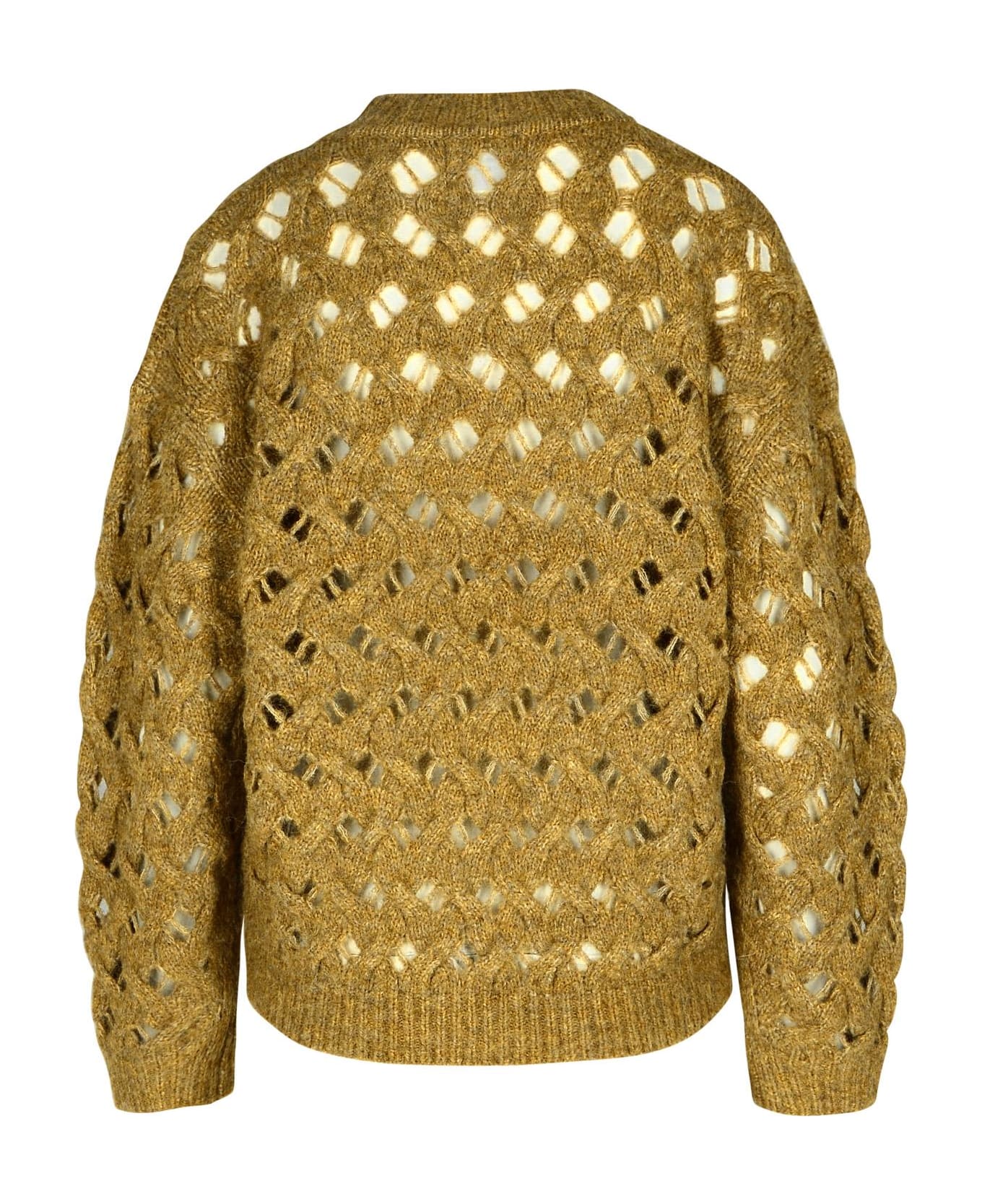 Marant Étoile 'aurelia' Beige Acrylic Blend Sweater - Yellow