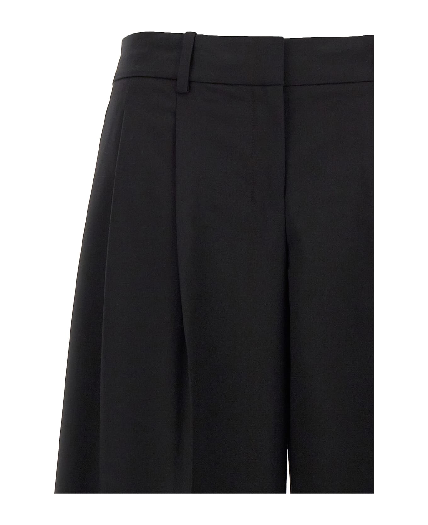 Theory 'low Rise Pleated' Pants - Black