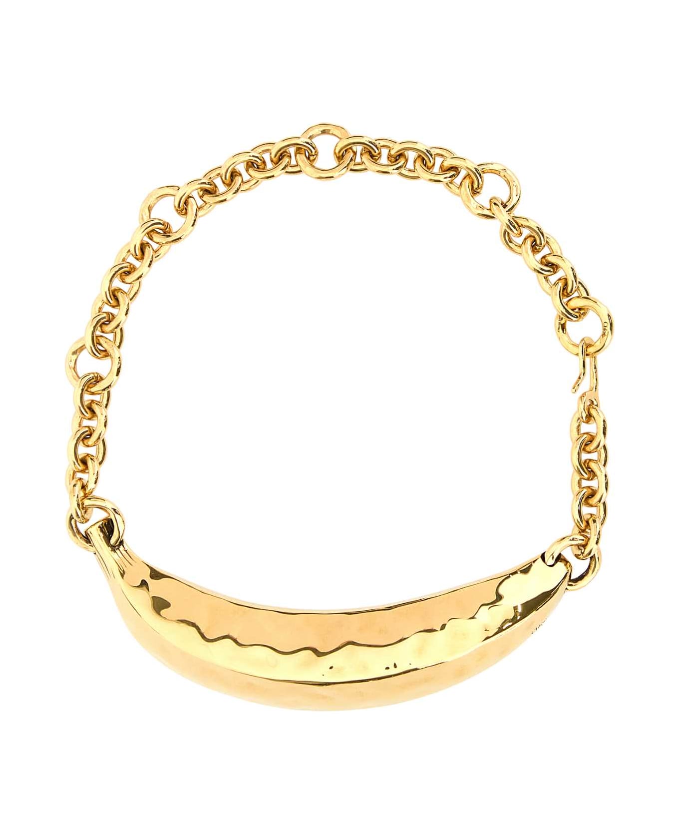 Chloé Gold Metal Chloã© Bananas Necklace - VINTAGEGOLD