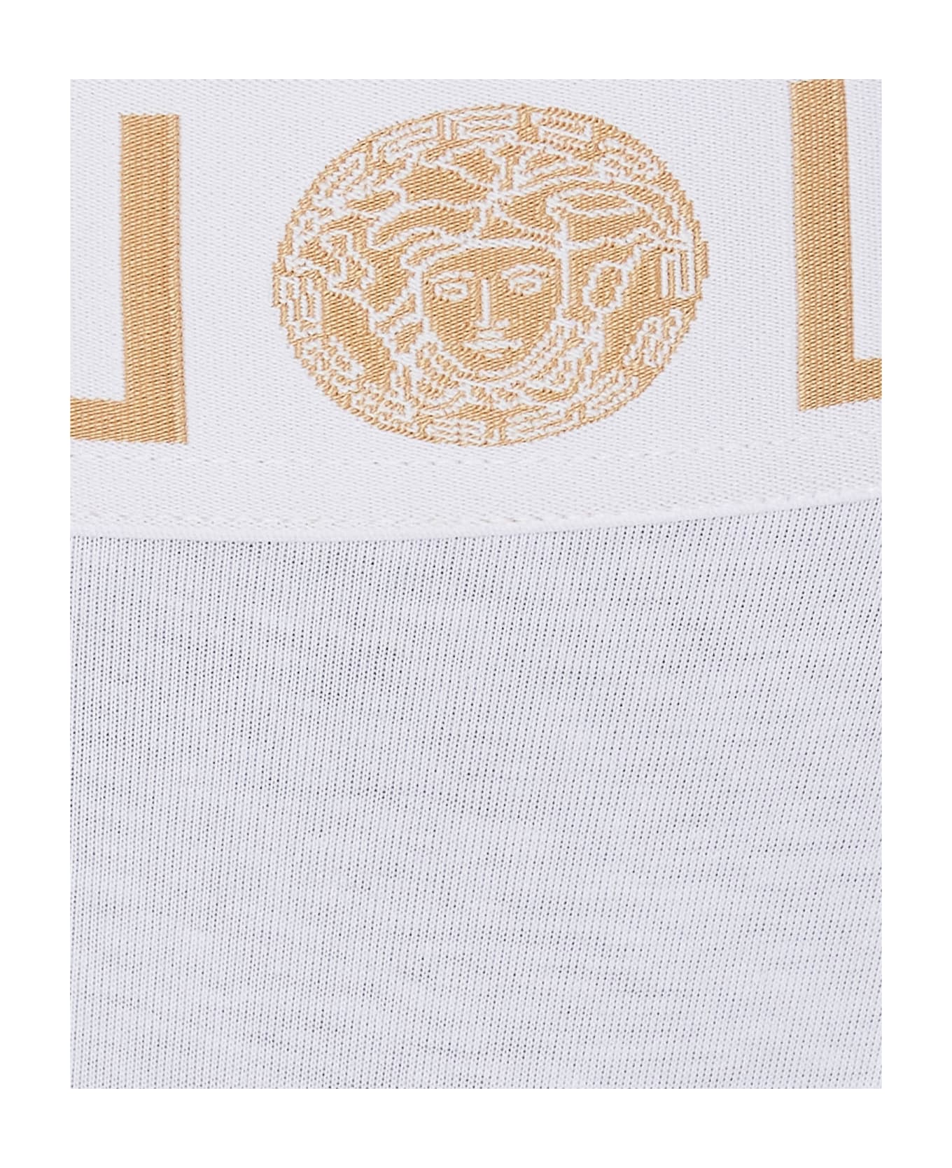 Versace Greca Logo Briefs - WHITE