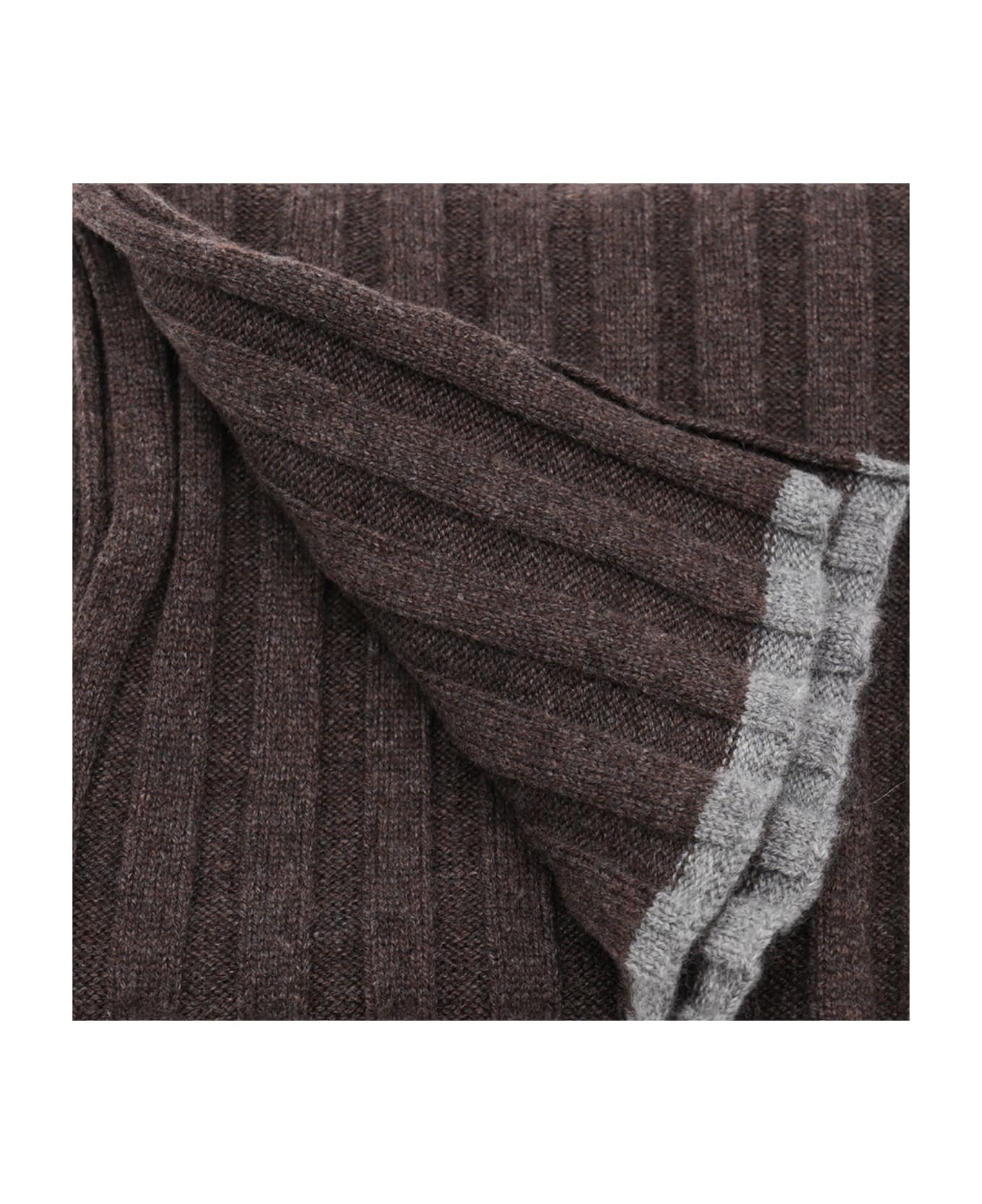 Brunello Cucinelli Brown Cashmere Scarf - Brown