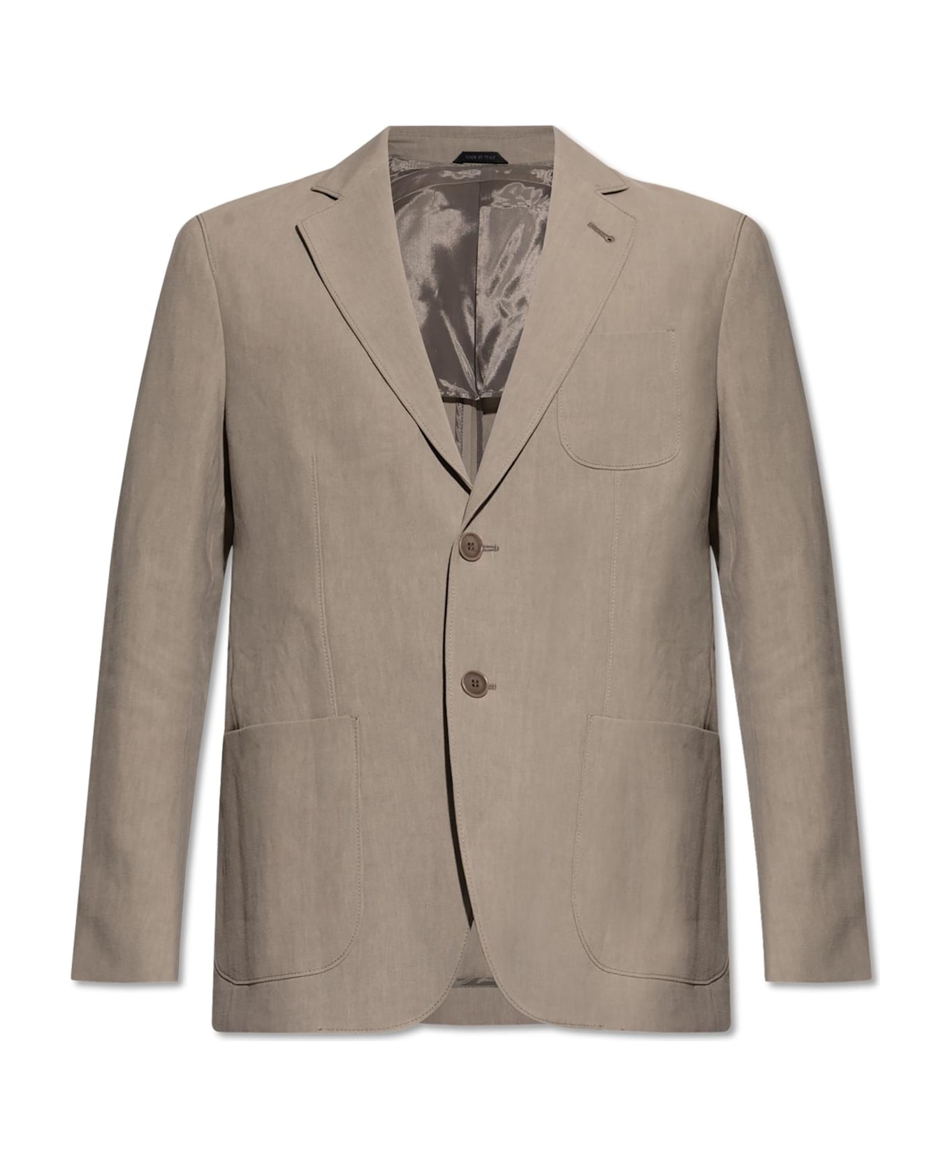 Giorgio Armani Jacket With Pockets - Roasted Cashwool