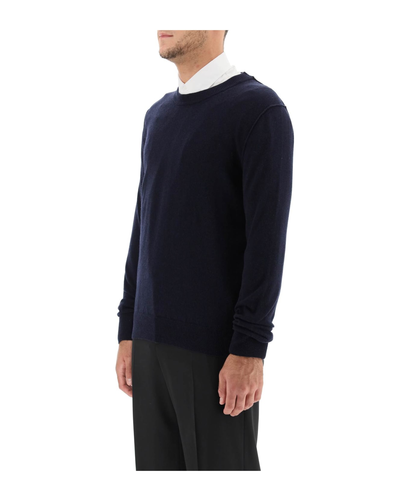 Maison Margiela Cashmere Crew-neck Sweater - Navy name:475