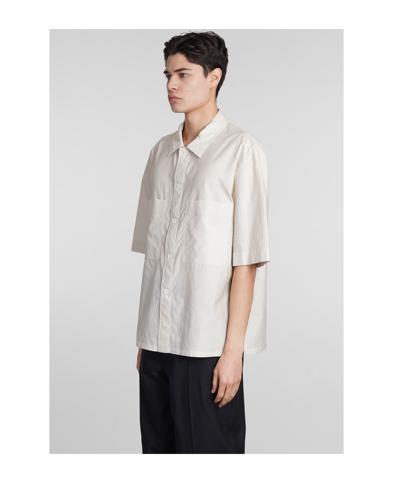Lemaire Shirt In Beige Cotton - NEUTRALS