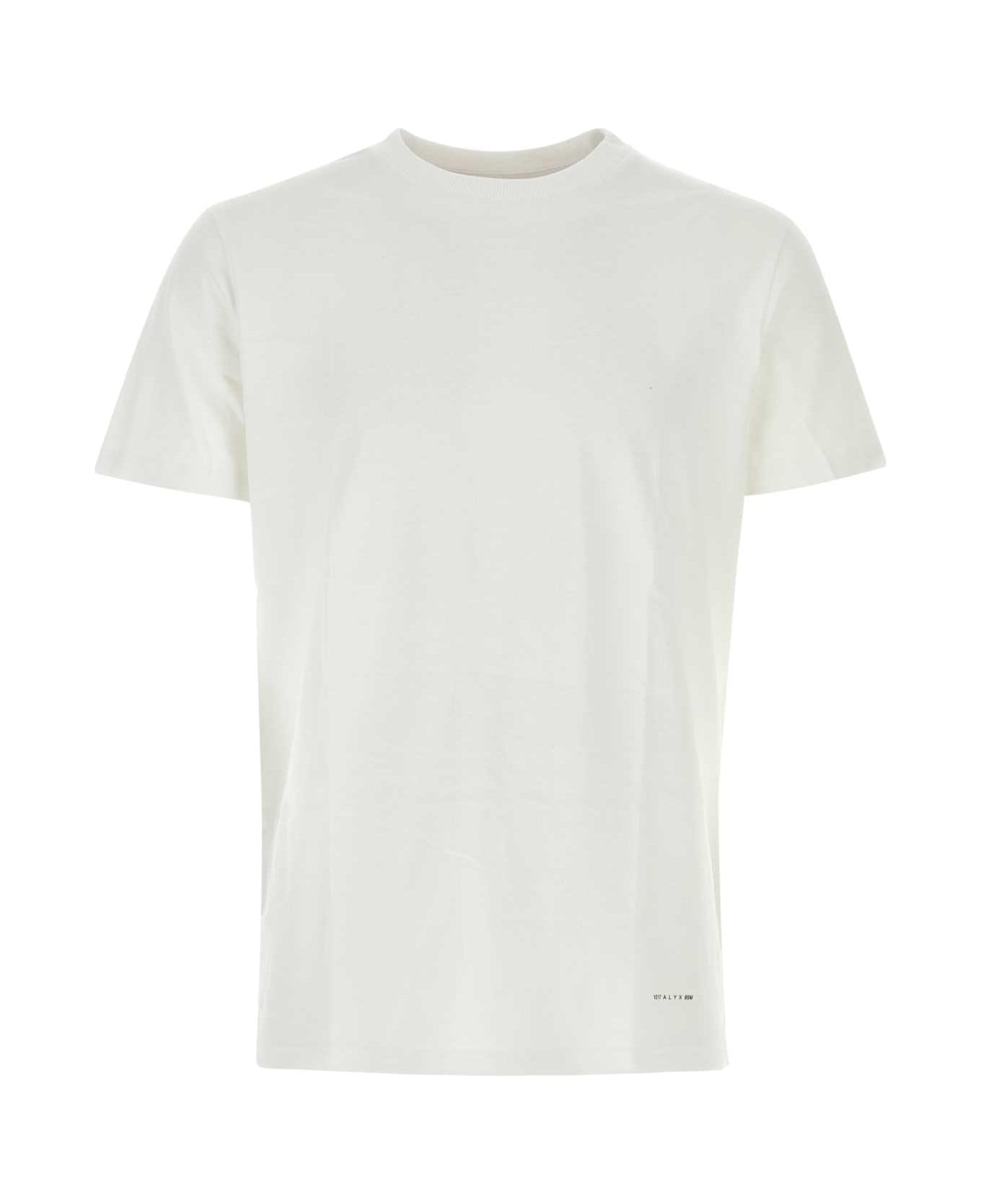 1017 ALYX 9SM White Cotton T-shirt Set - WTH0001