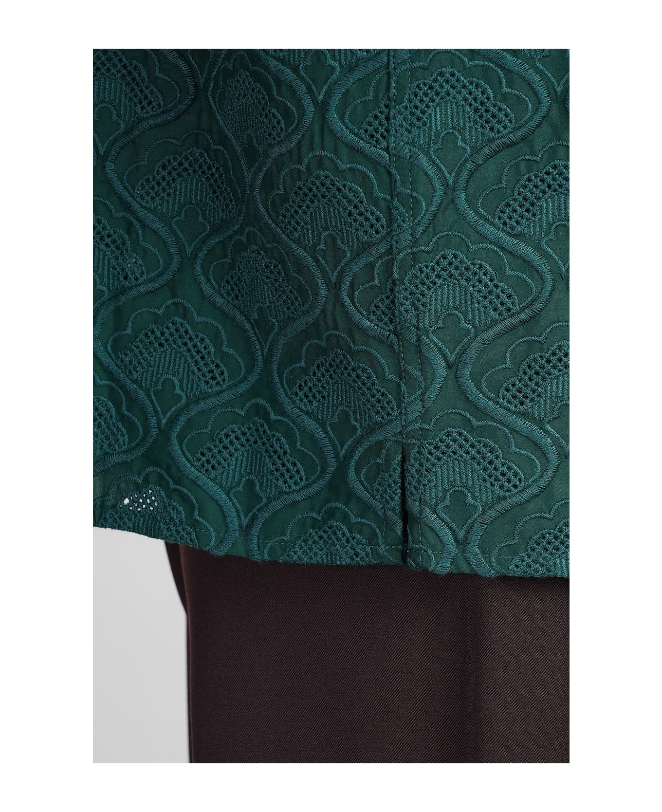 Drôle de Monsieur Shirt In Green Cotton - green