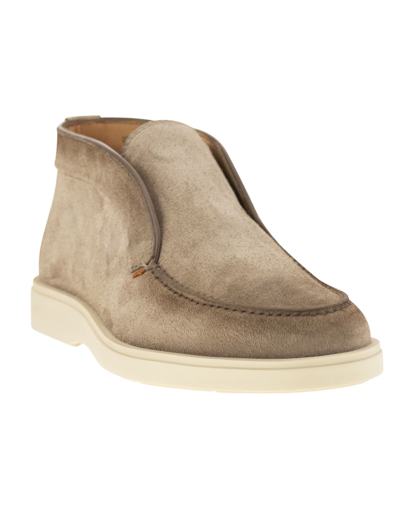 Santoni Suede Desert Boot - Beige
