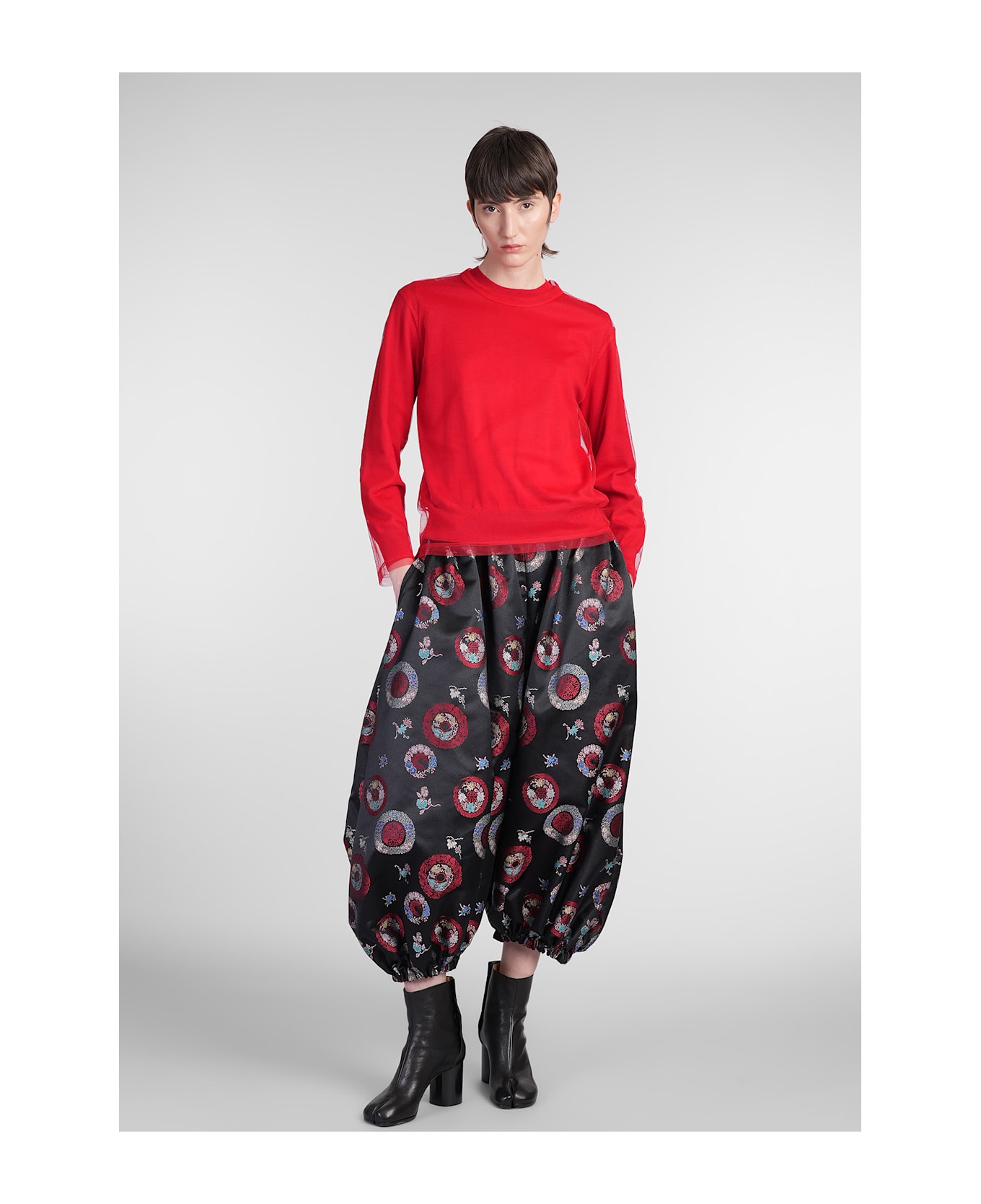 Comme des Garçons Pants In Black Polyester - black
