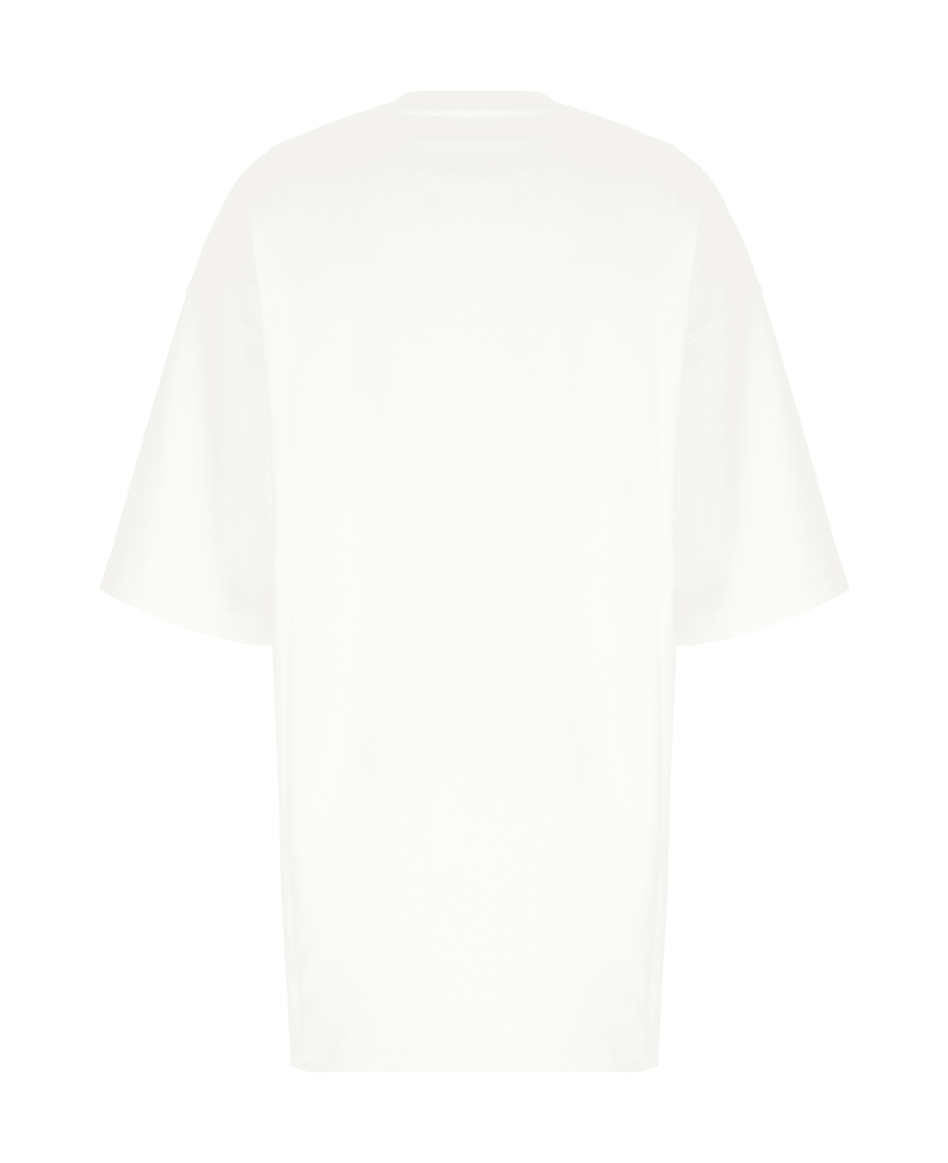 Moschino White Cotton Oversize T-shirt Dress - White