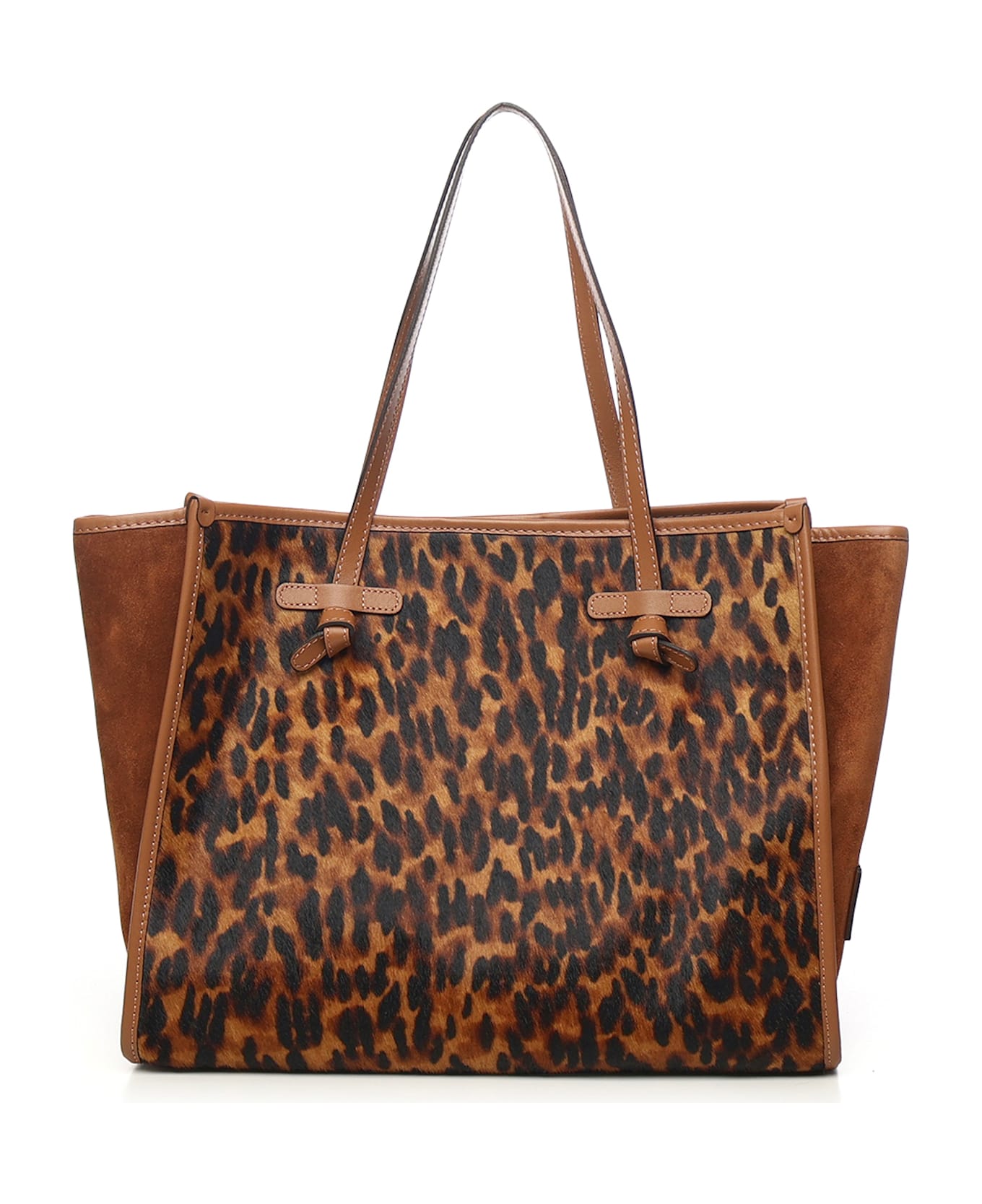 Gianni Chiarini Marcella Printed Leather Tote Bag - Beige