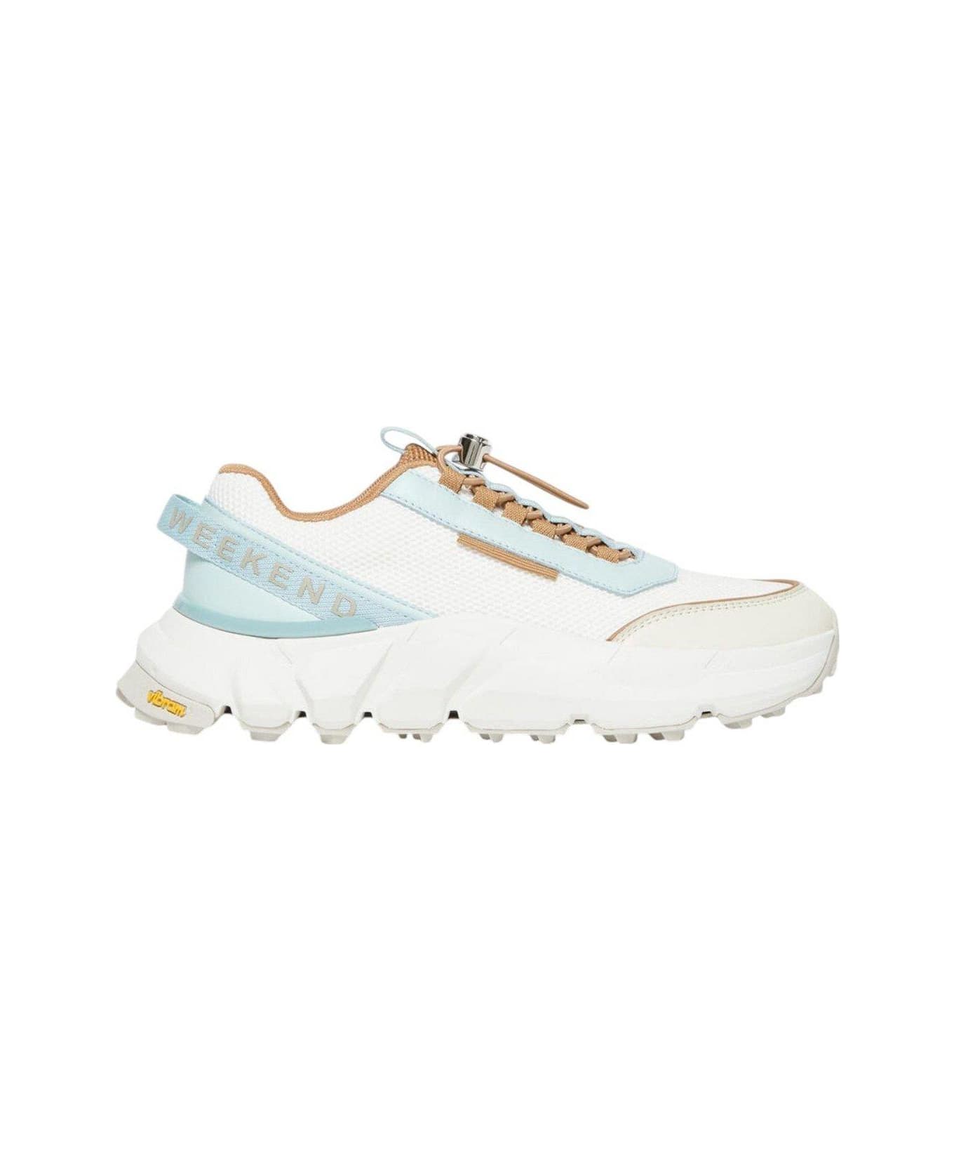 Weekend Max Mara Albatro Lace-up Sneakers - White