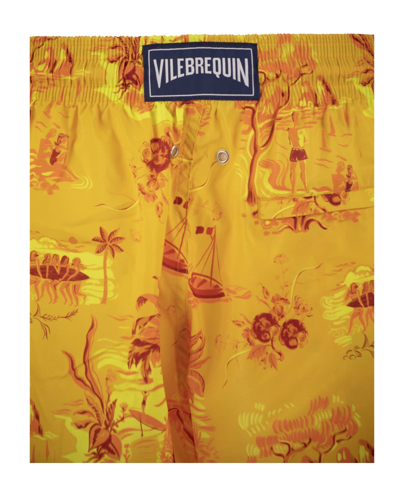 Vilebrequin Ultralight And Foldable Beach Shorts - Yellow