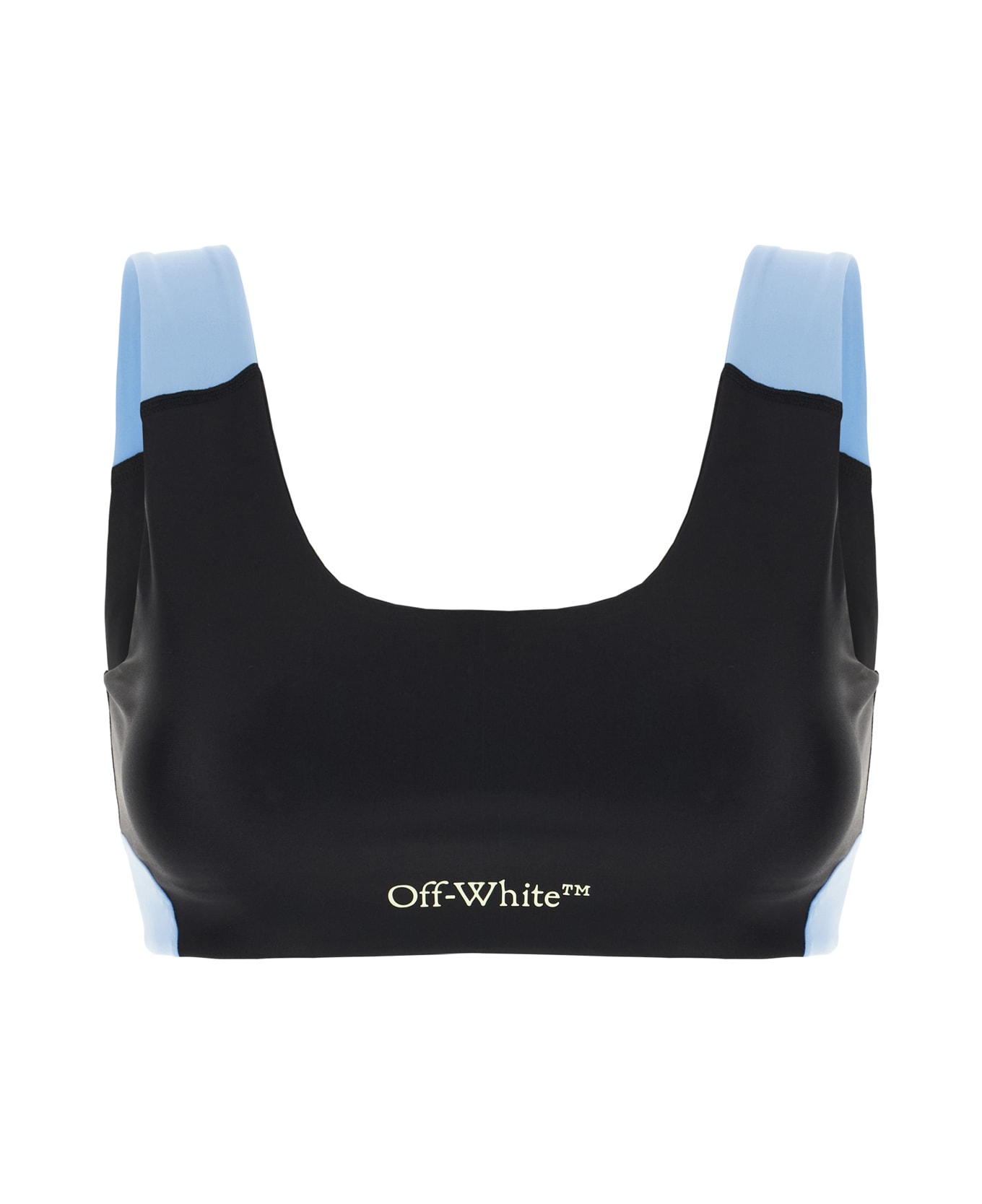 Off-White Sporty Bra - BLACK LIGHT BLUE