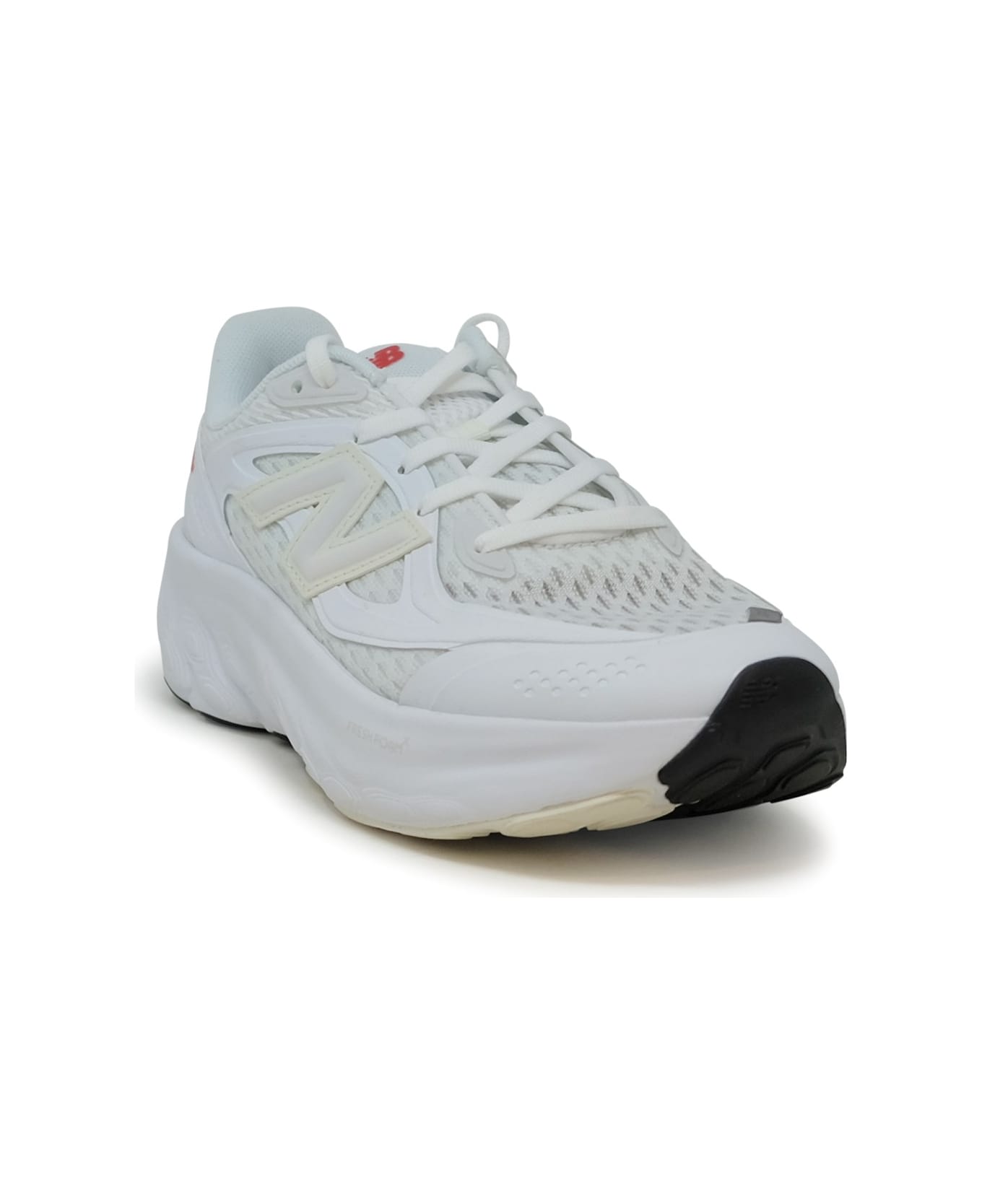 New Balance White Synthetic Sneaker - WHITE