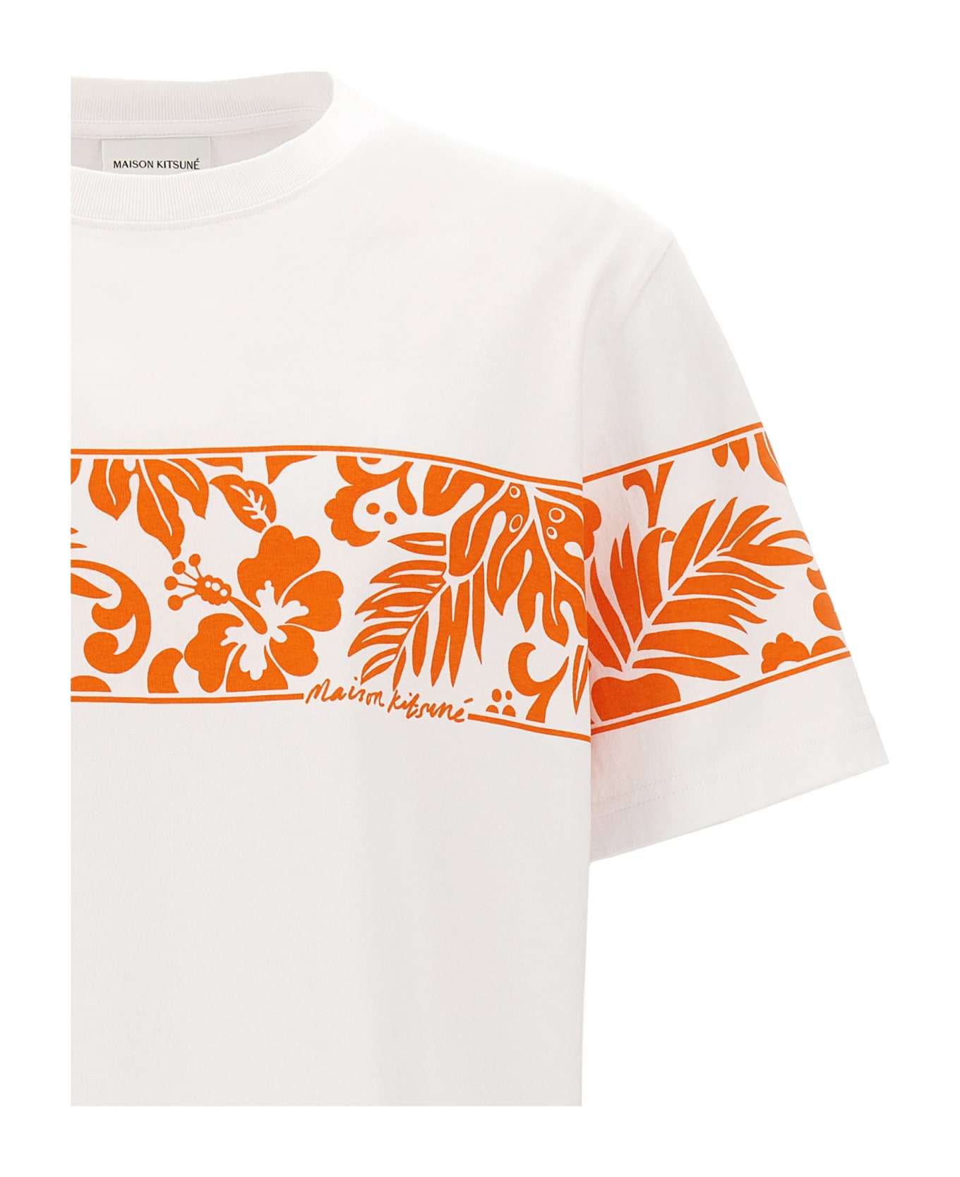 Maison Kitsuné 'tropical Band' T-shirt - Multicolor