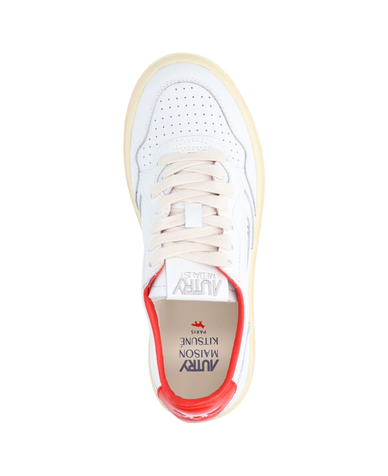Autry X Maison Kitsuné 'medialist' Sneakers - White