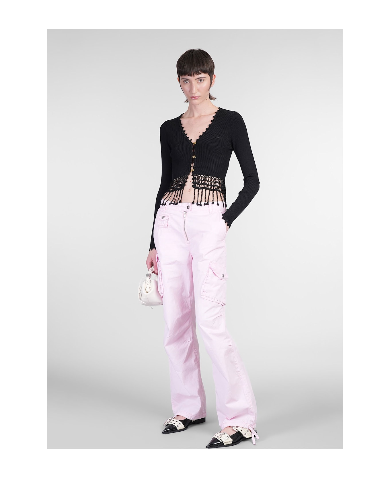 【送料&関税込】Ganni Pants In Rose-pink Cotton Ganni Pants In Rose-pink Cotton | italist