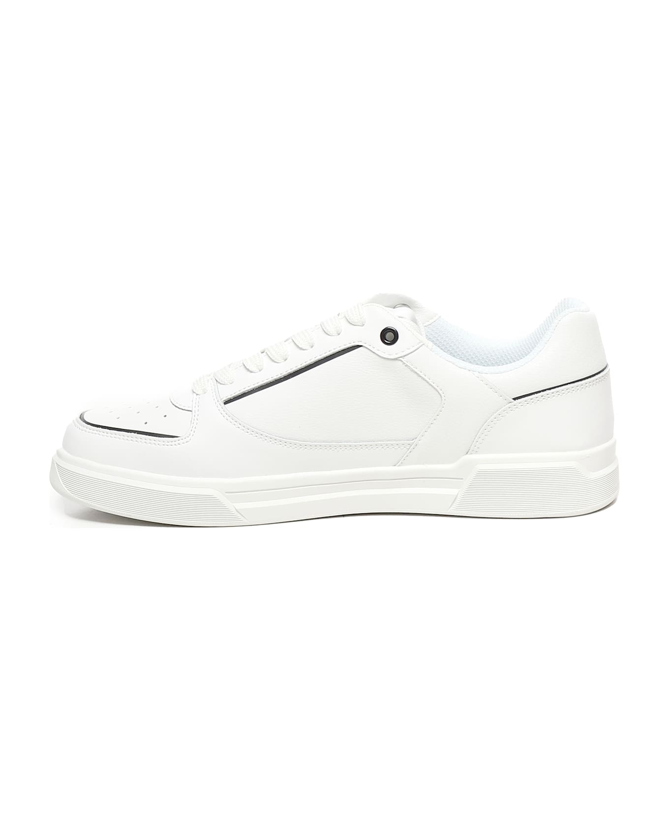Just Cavalli Leather Logo Sneaker - White