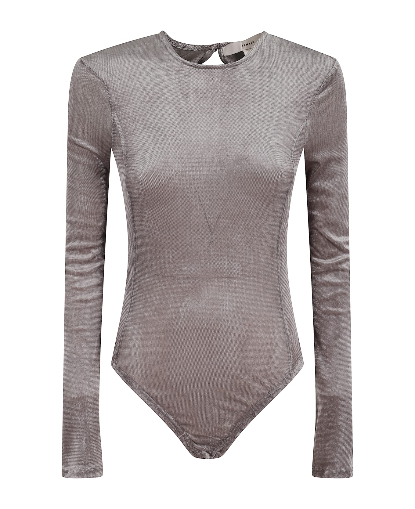 REMAIN Birger Christensen Velvet Mesh Bodysuit