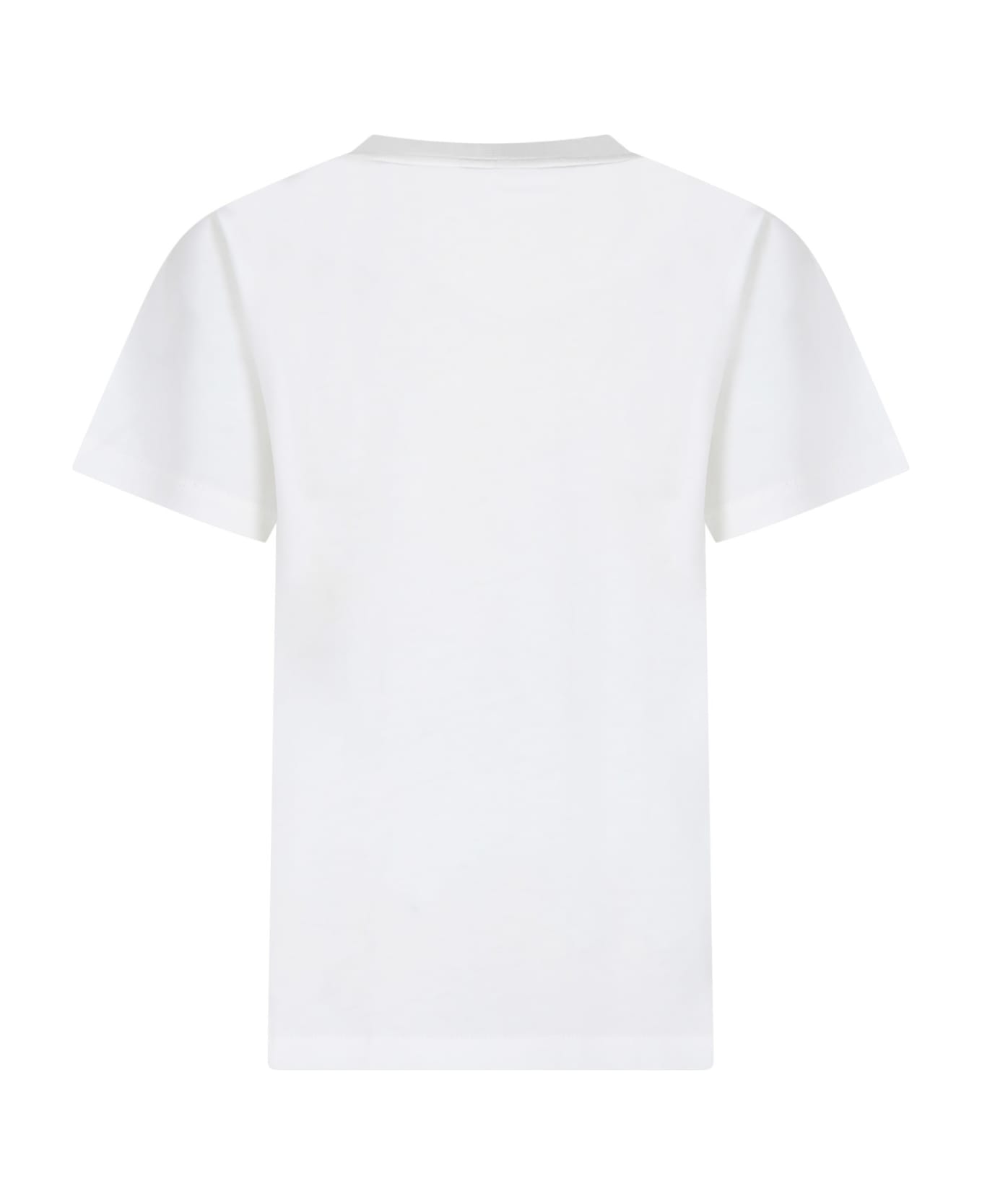 Stella McCartney Kids White T-shirt For Kids With Logo And Monsters Print - White
